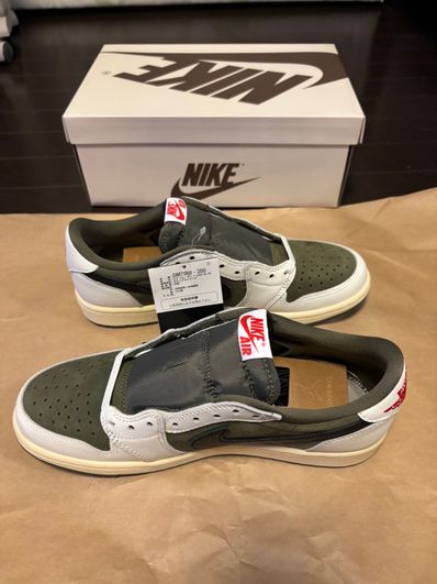 Travis Scott × Nike Air Jordan 1 Low OG SP "Reverse Olive"