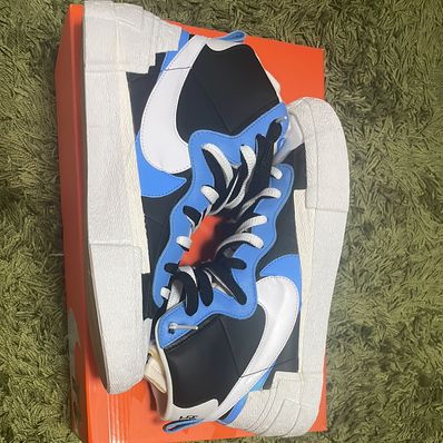 sacai × NIKE BLAZER MID "BLACK / BLUE"