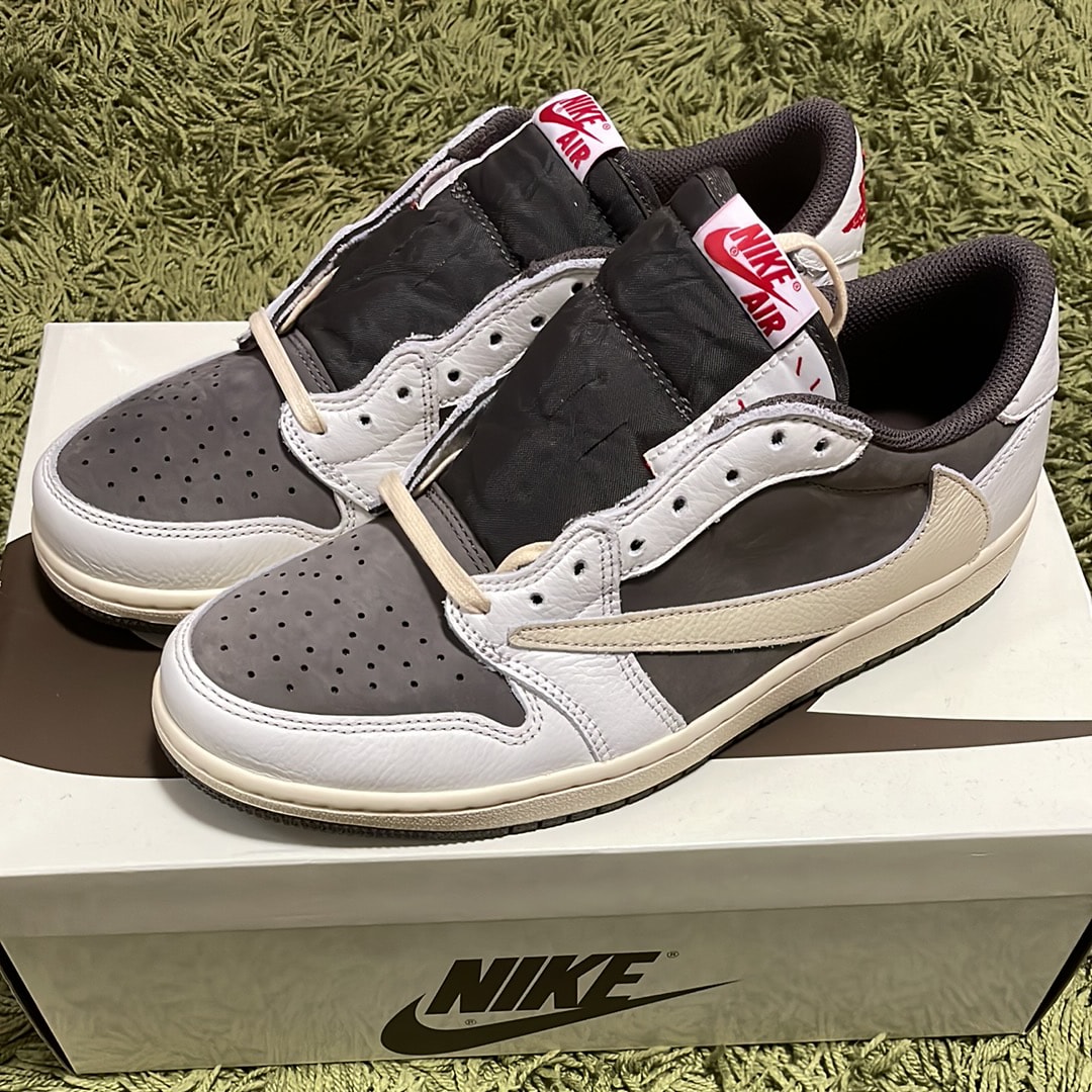 Travis Scott × Nike Air Jordan 1 Low OG SP "Reverse Mocha/Sail and Ridgerock"