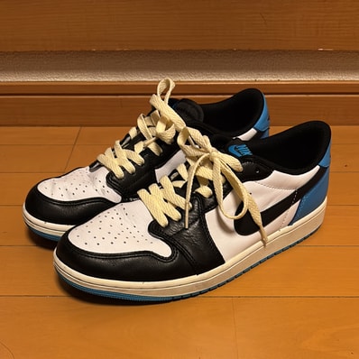 Nike Air Jordan 1 Low OG "Black and Dark Powder Blue/UNC"