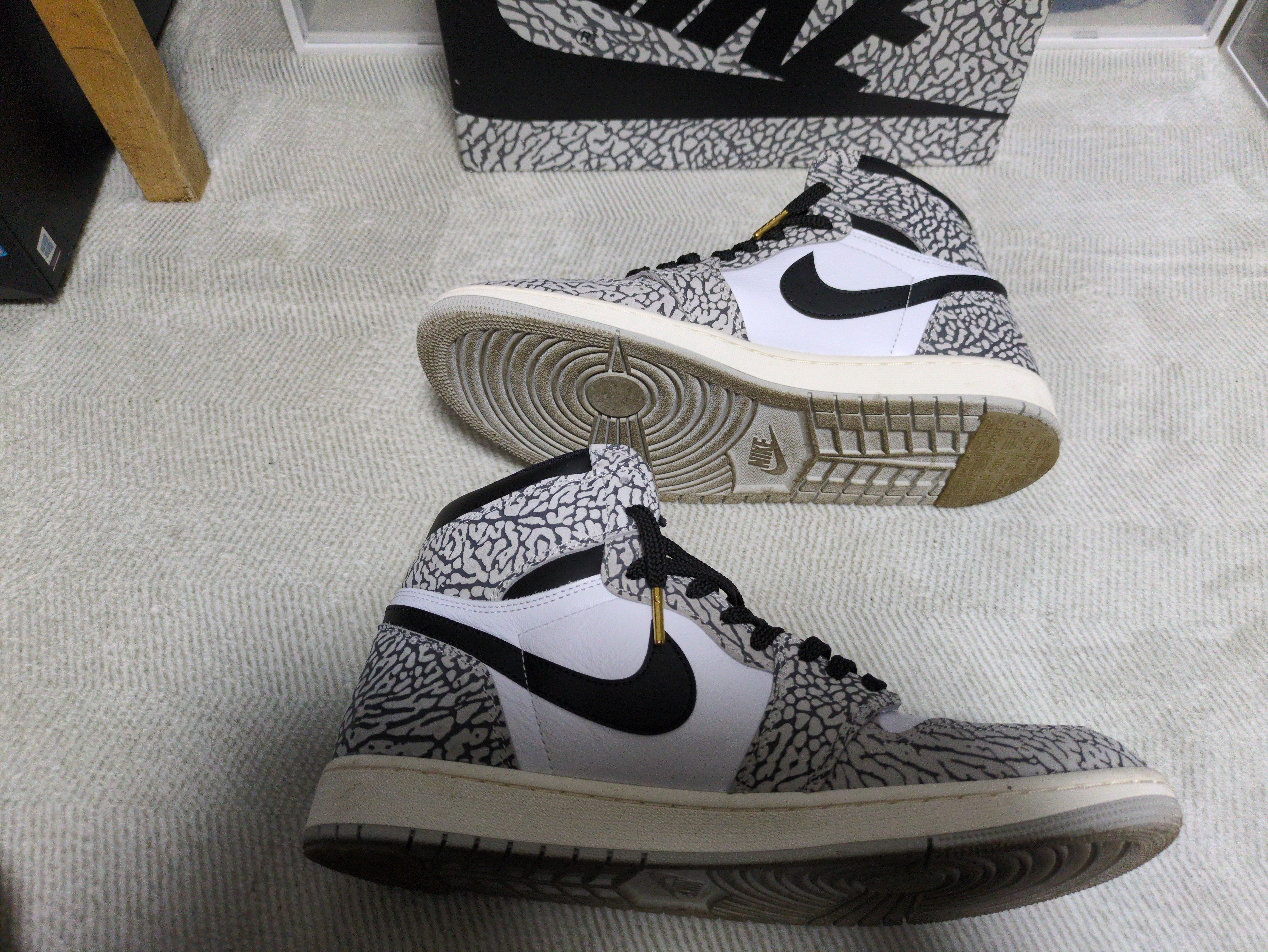 Nike Air Jordan 1 High OG "White Cement/Safari"