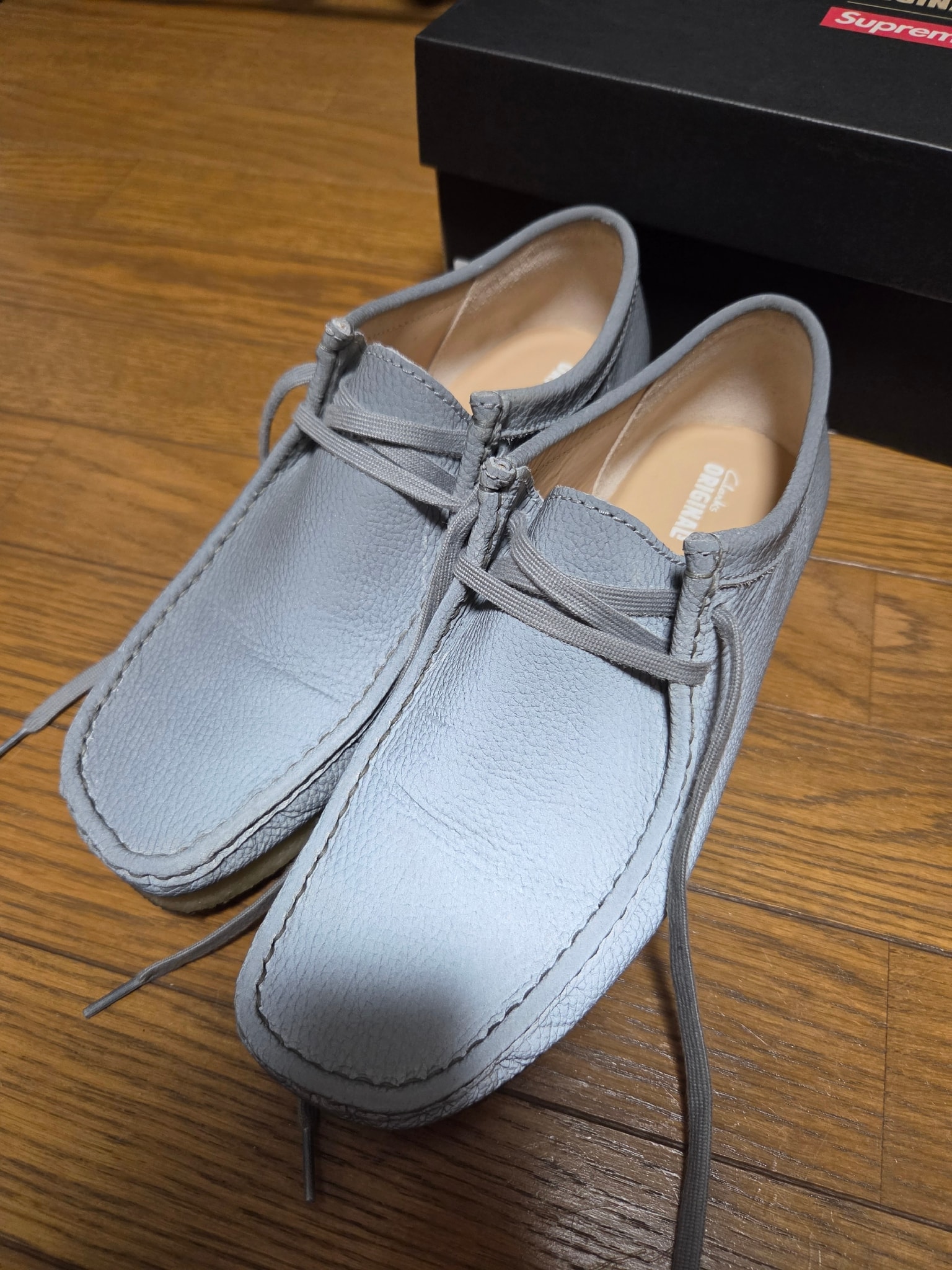 Supreme × Clarks Reflective Wallabee "Silver" (25SS Week 17)