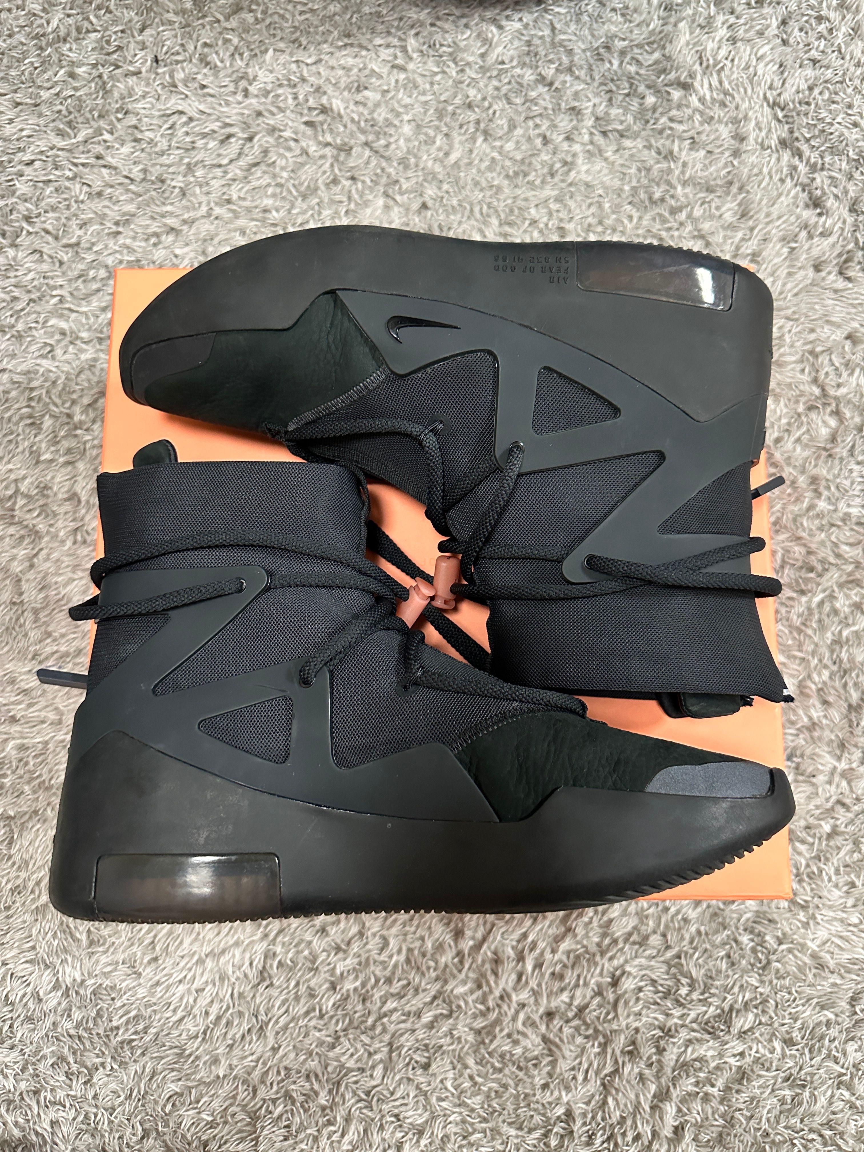 Fear Of God × Nike Air  1 "Triple Black"