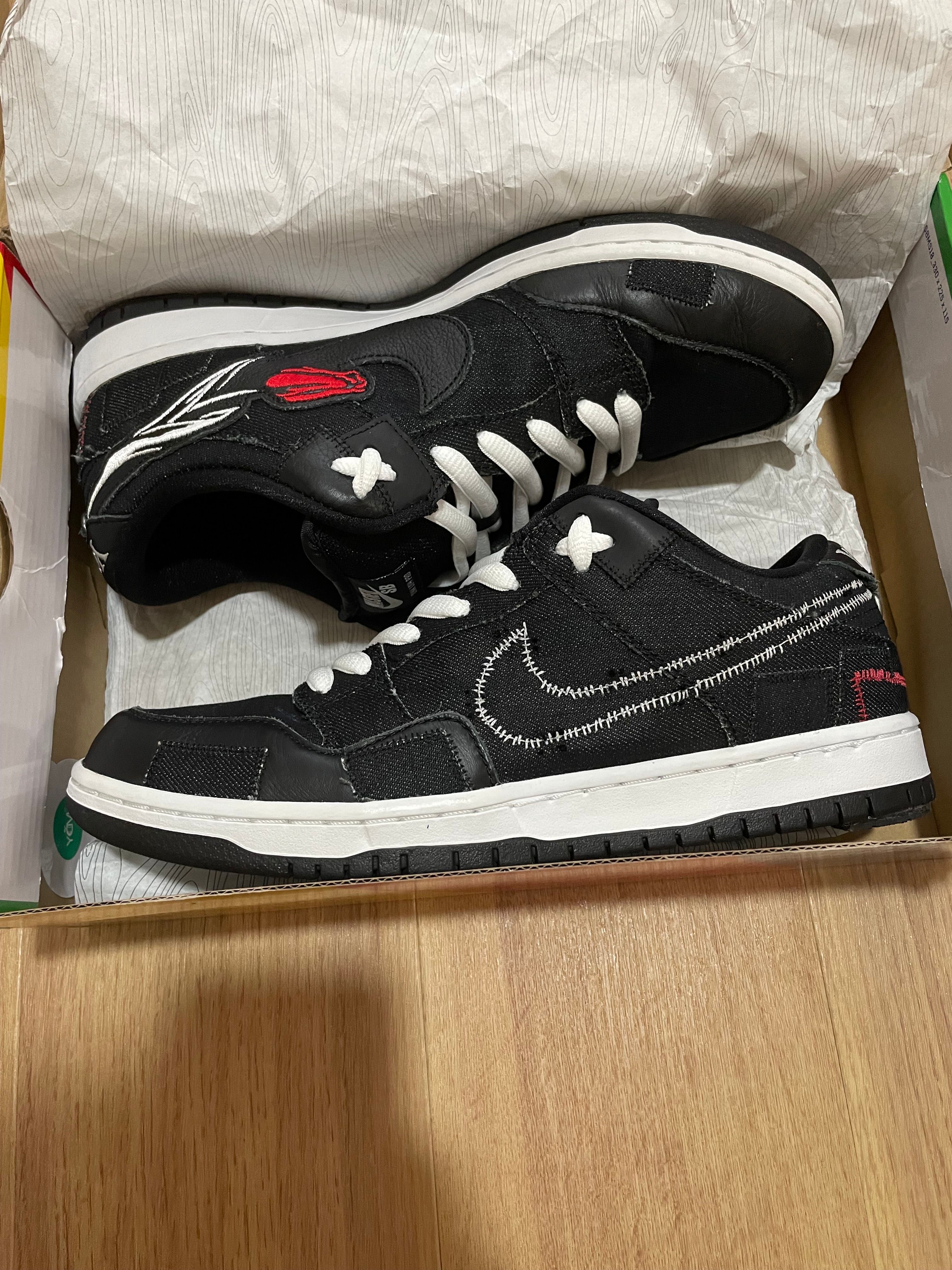 Wasted Youth × Nike SB Dunk Low "Black Denim" / VERDY