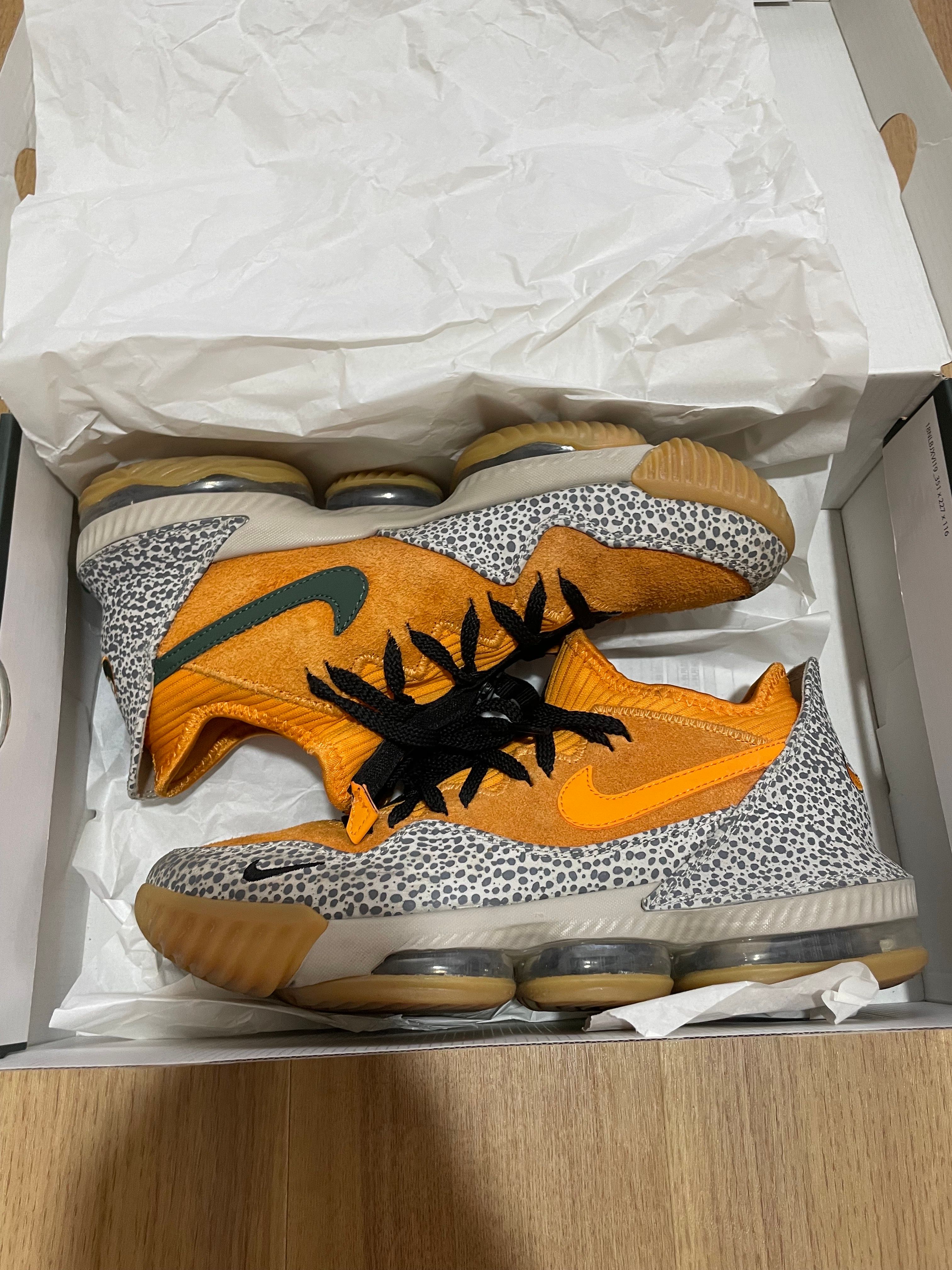 atmos × Nike LeBron 16 Low "Safari" (CD9471-800/CI3358-800)
