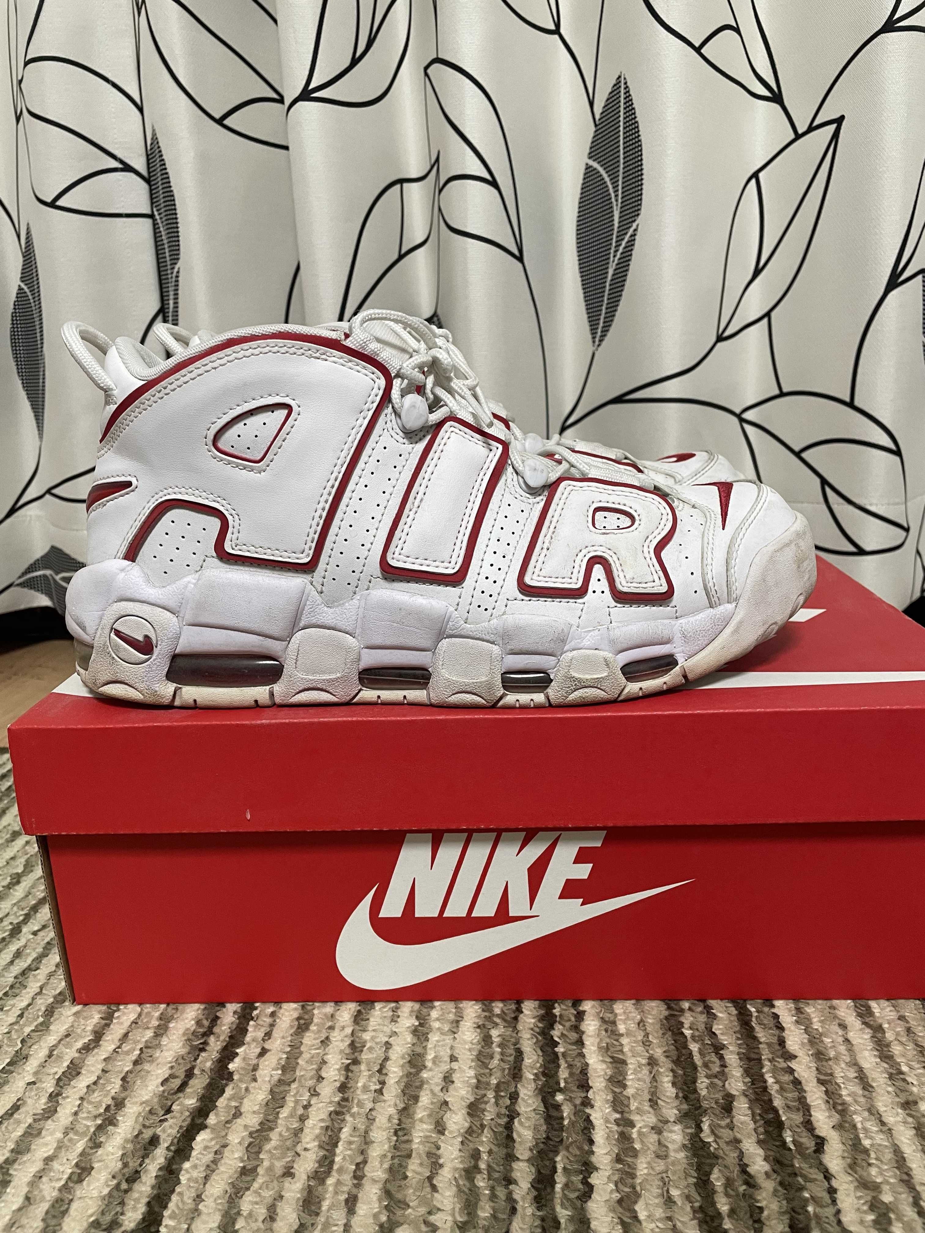 NIKE AIR MORE UPTEMPO "WHITE/VARSITY RED" (2018)