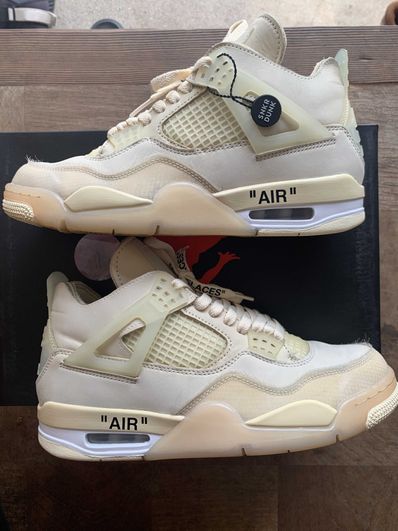 Off-White × Nike Women's Air Jordan 4 SP "Sail"