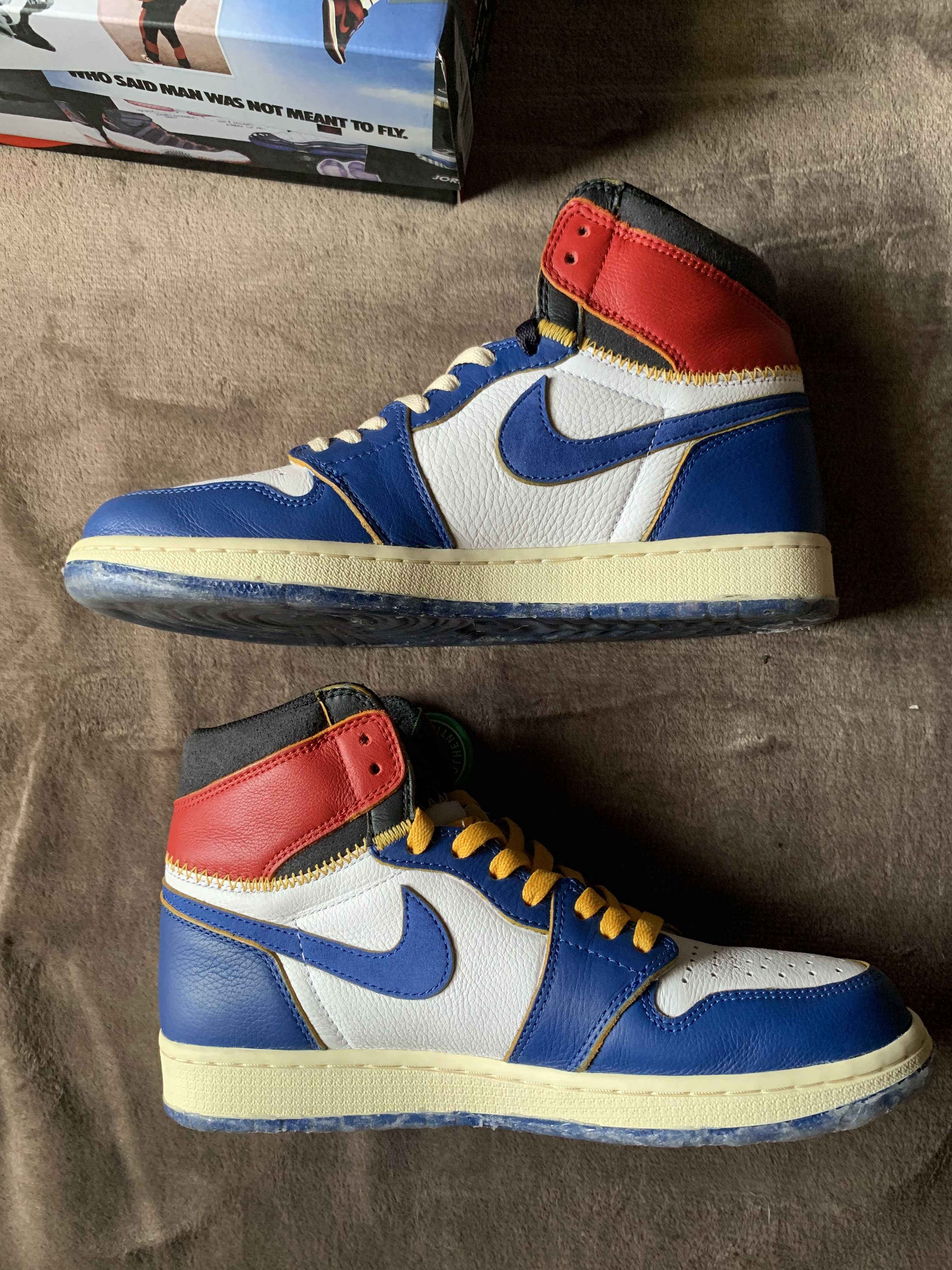 Union × Nike Air Jordan 1 Retro High OG NRG "Storm Blue/Varsity Red"