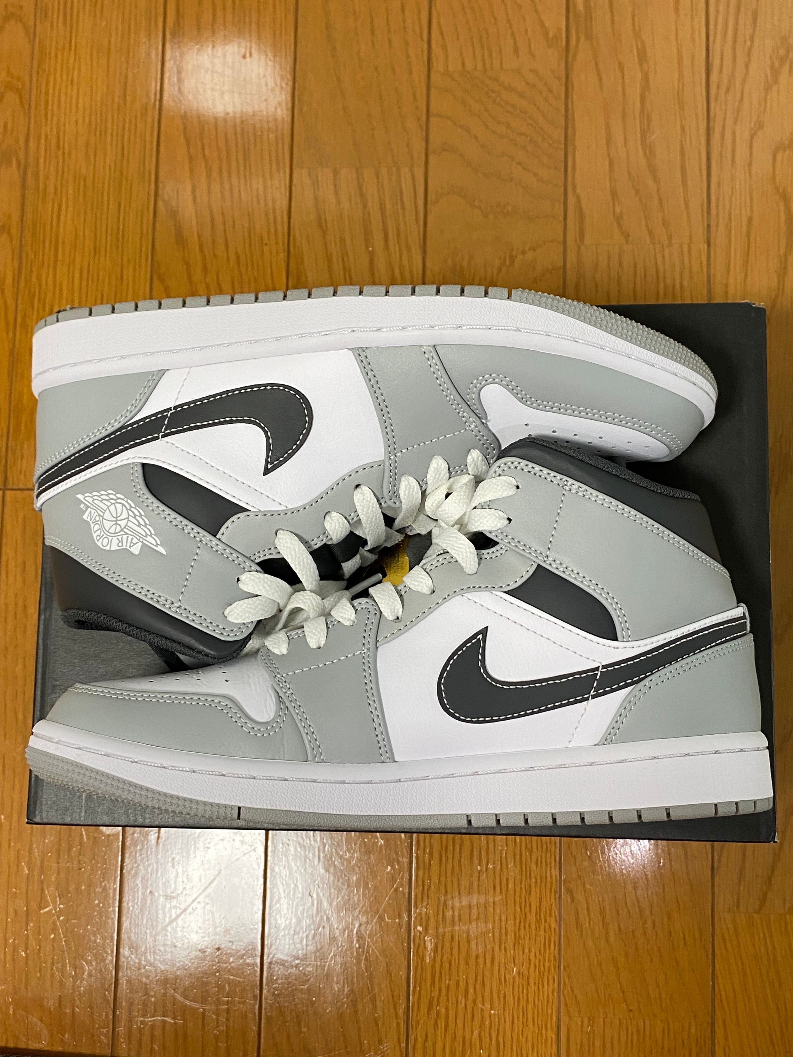 Nike Air Jordan 1 Mid "Grey White/Anthracite"