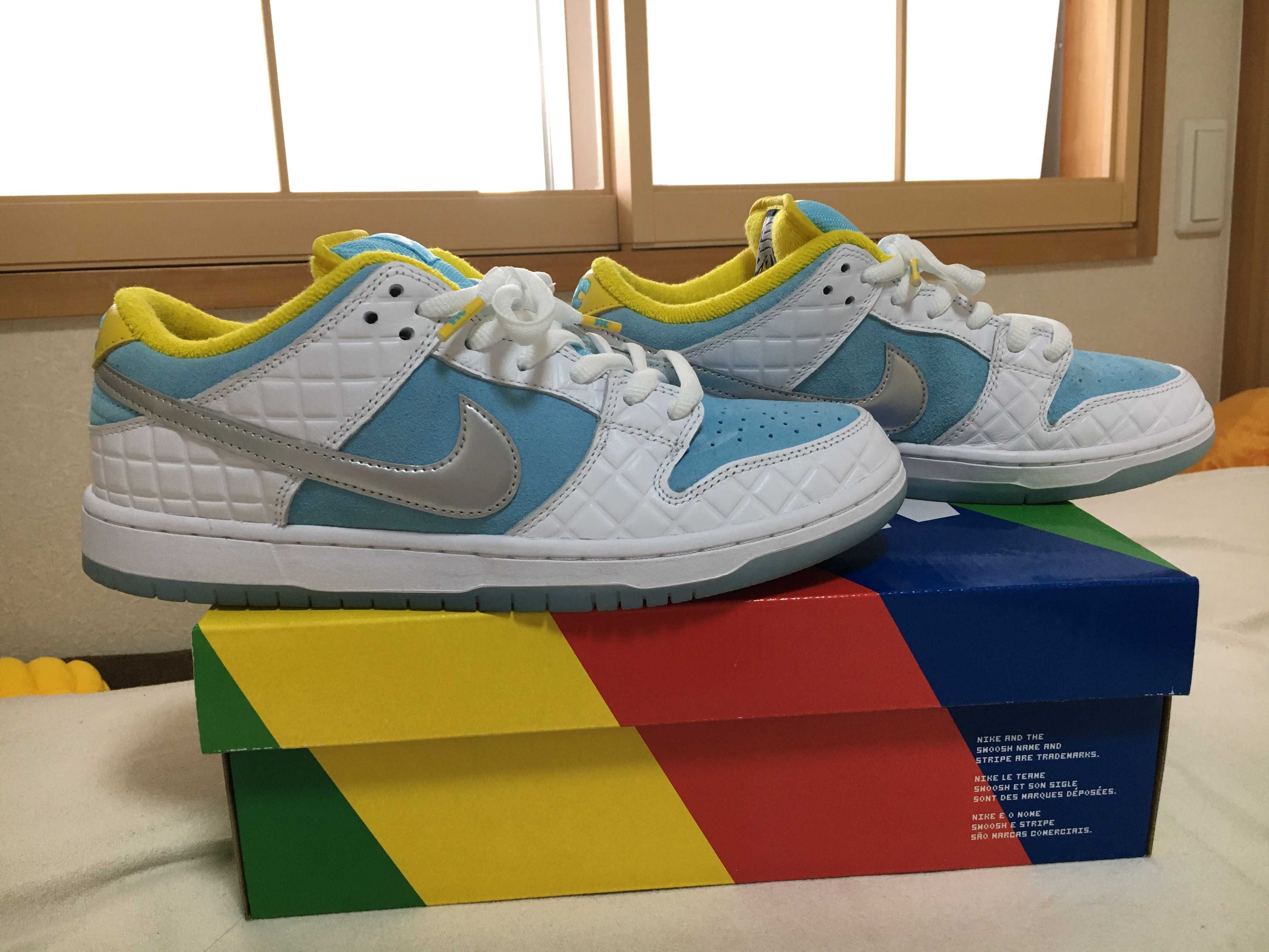 FTC × Nike SB Dunk Low "White/Blue"
