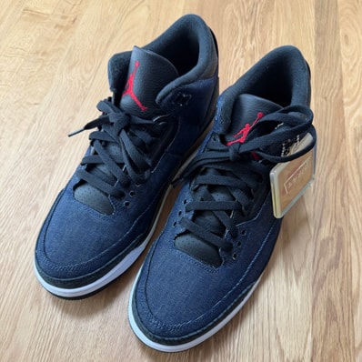 Levi’s × Nike Air Jordan 3 Retro SP "Indigo and Gym Red" (LEVI'S Tab)