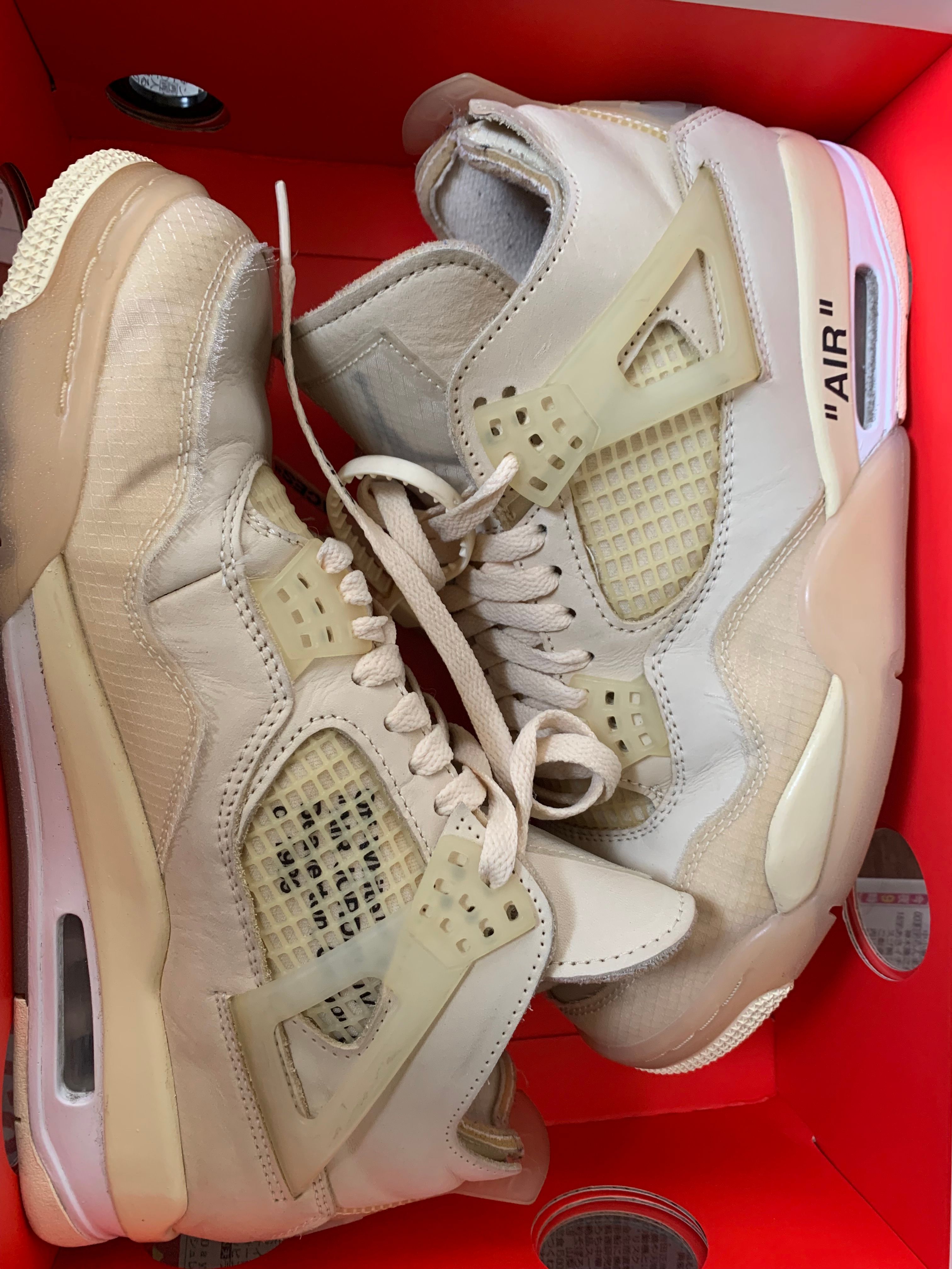 Off-White × Nike Women's Air Jordan 4 SP "Sail"