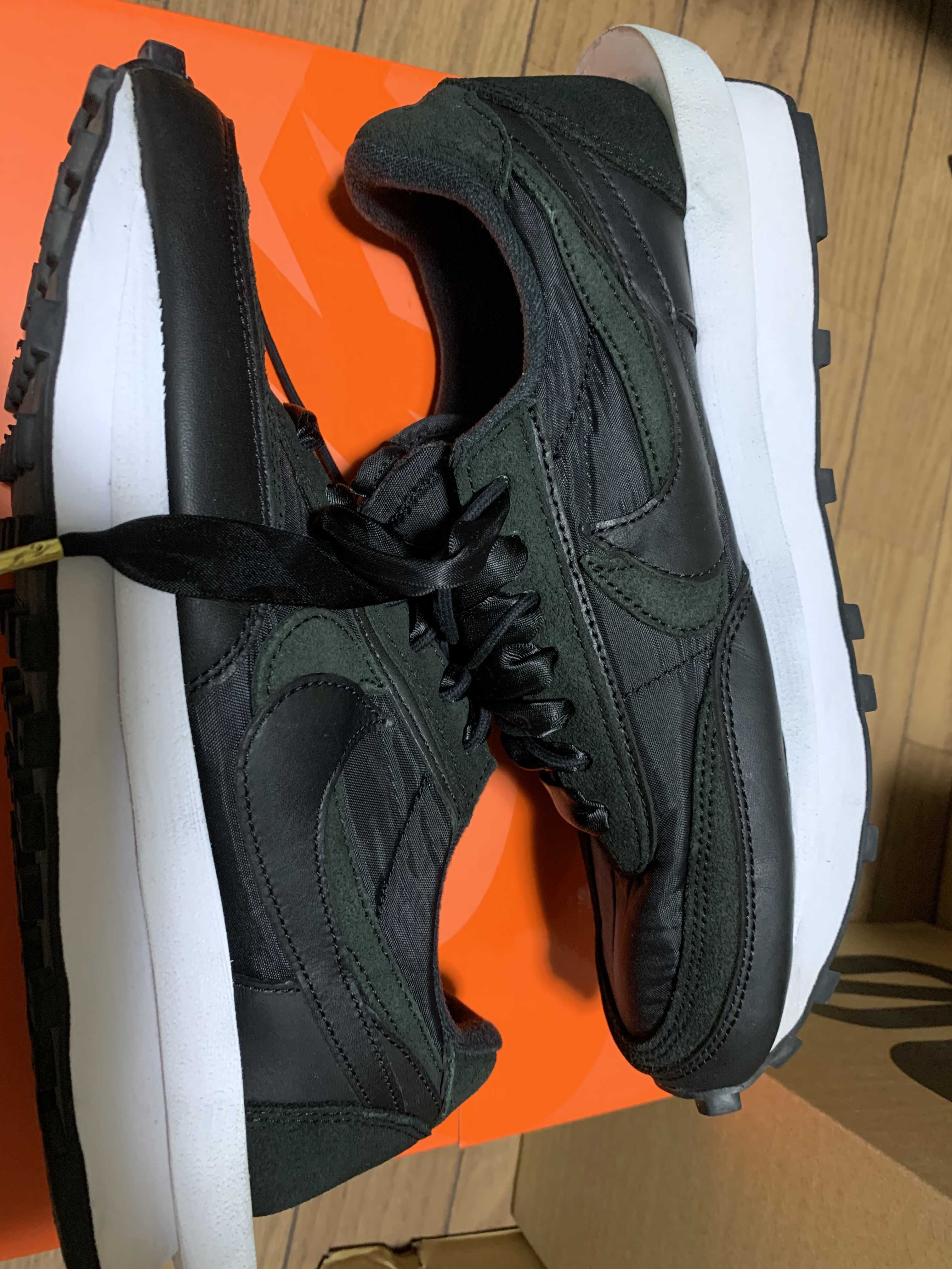 sacai × Nike LDV Waffle "Triple Black"
