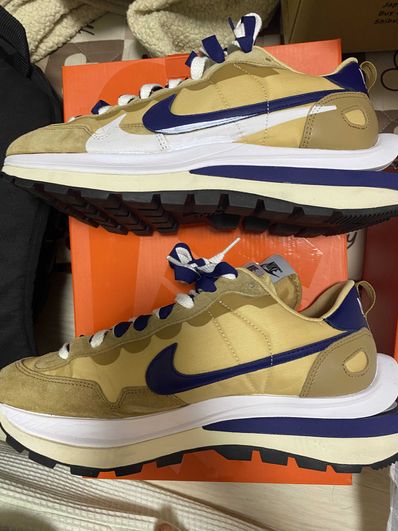 Sacai × Nike Vapor Waffle "Sesame And Blue Void"