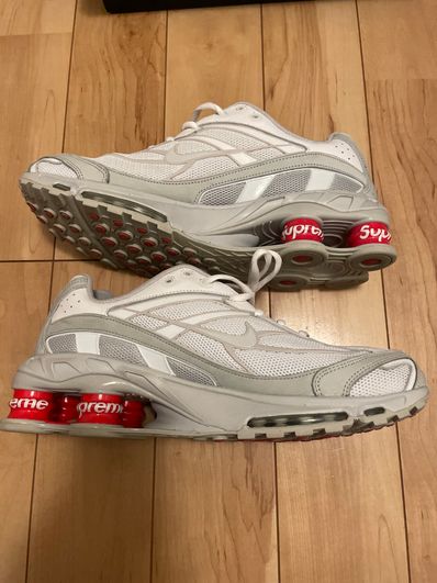 Supreme × Nike Shox Ride 2 "White/Grey Fog/Flat Platinum"