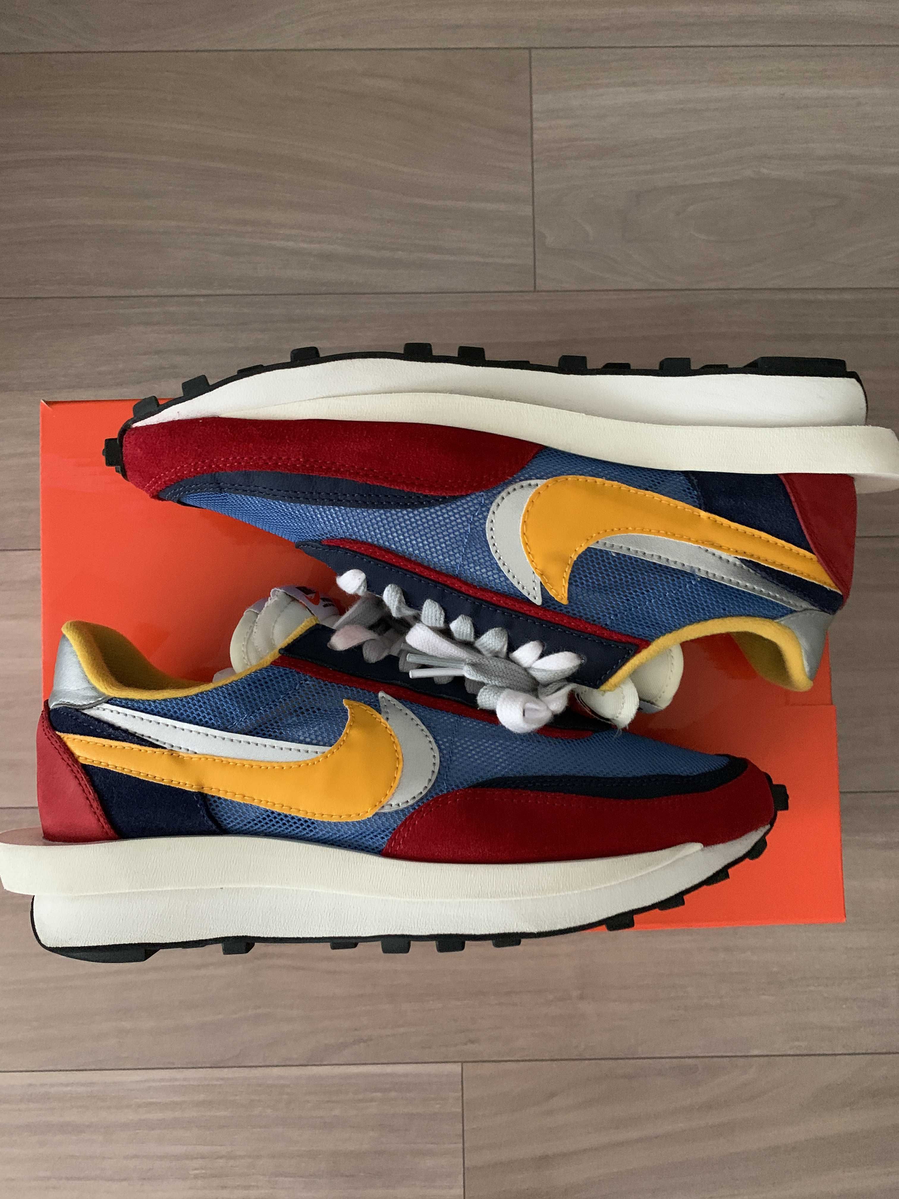 sacai × Nike LDV Waffle "Red/Blue"