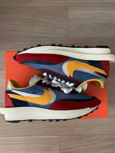 sacai × Nike LDV Waffle "Red/Blue"