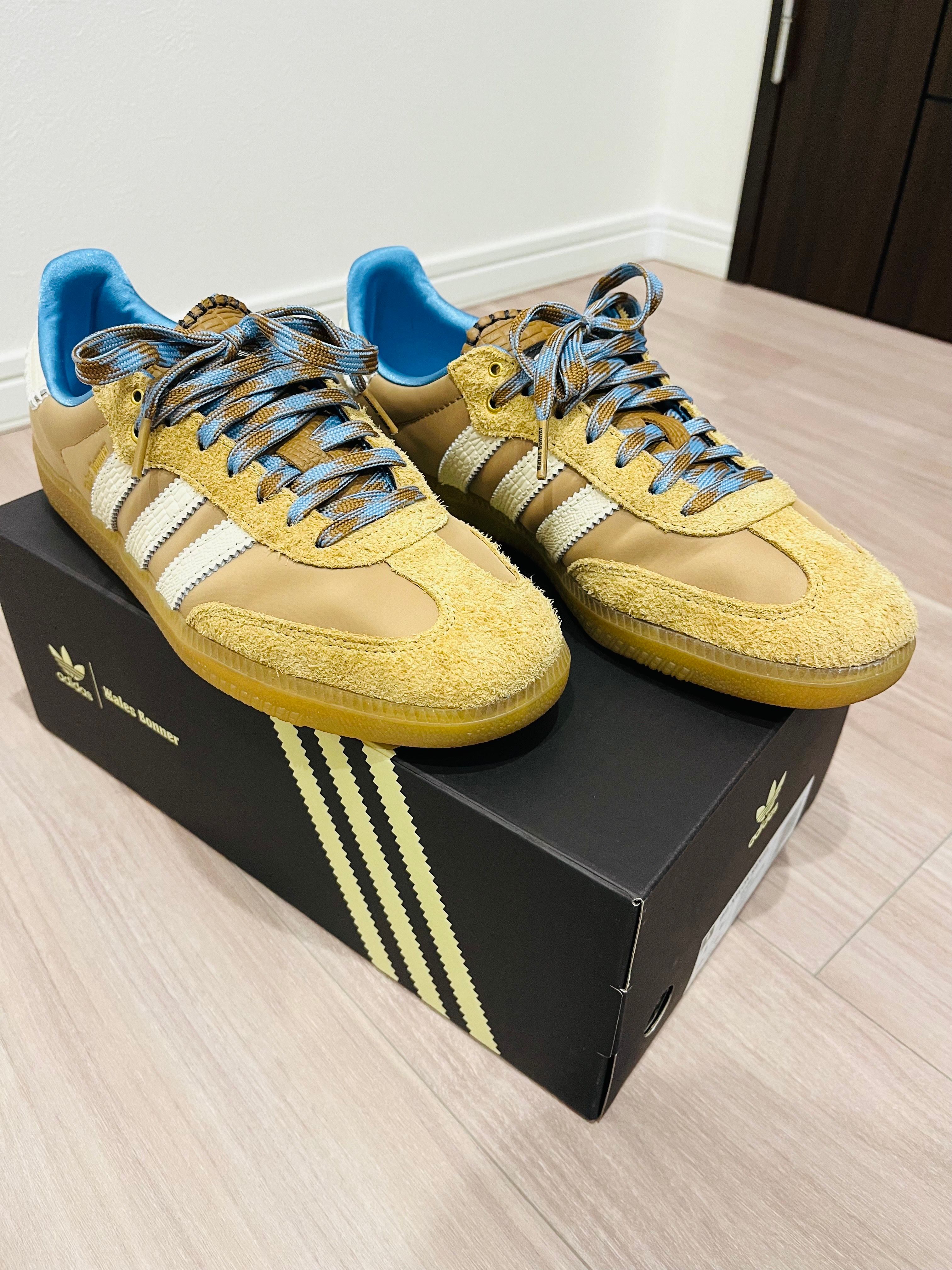 Wales Bonner × adidas Nylon Samba "Desert/Wonder White/Ash Blue"