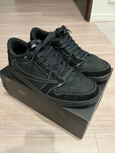 Travis Scott × Nike Air Jordan 1 Low OG SP "Black Phantom"