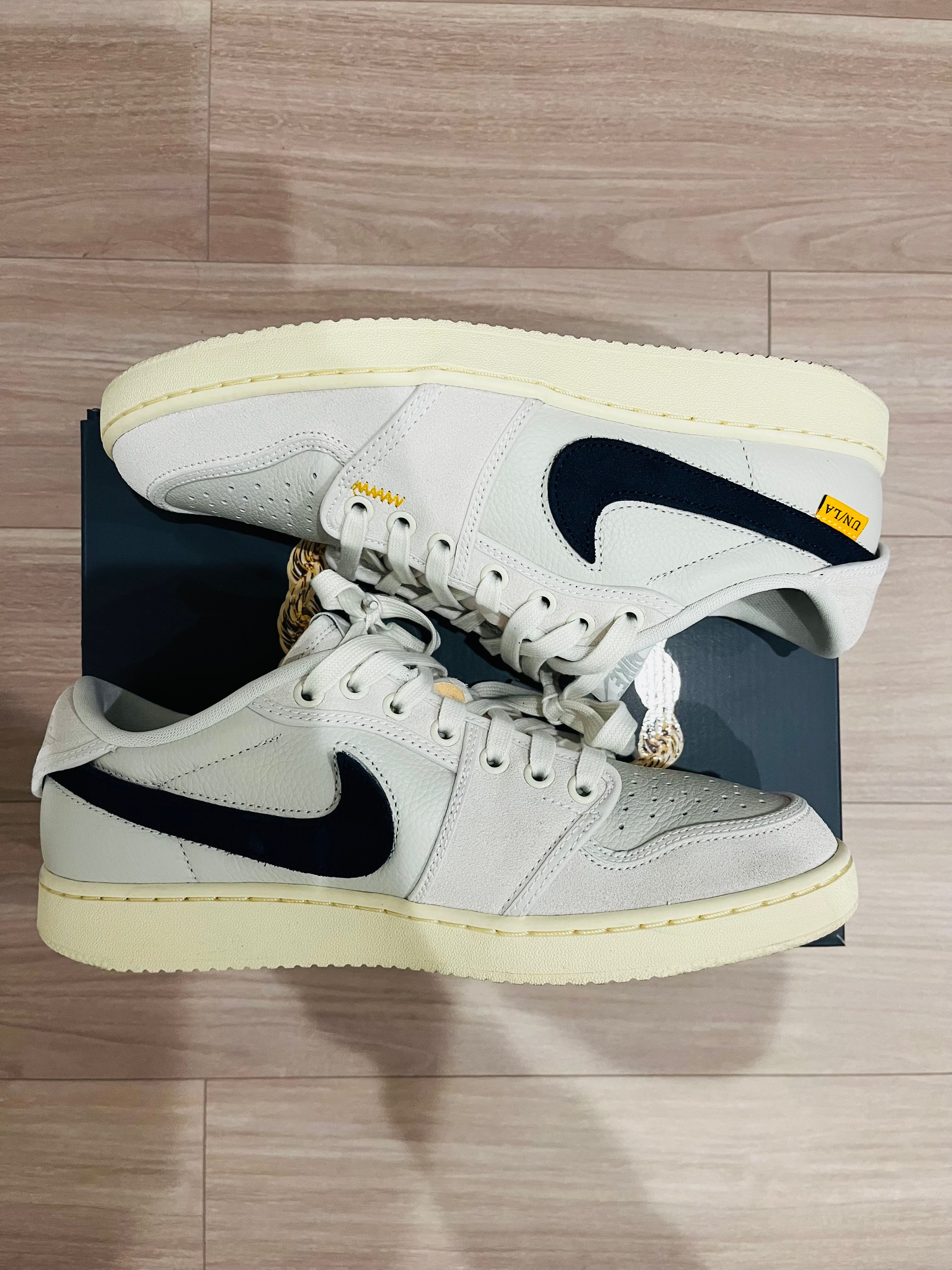 UNION × Nike Air Jordan 1 Low KO "Sail Leather"