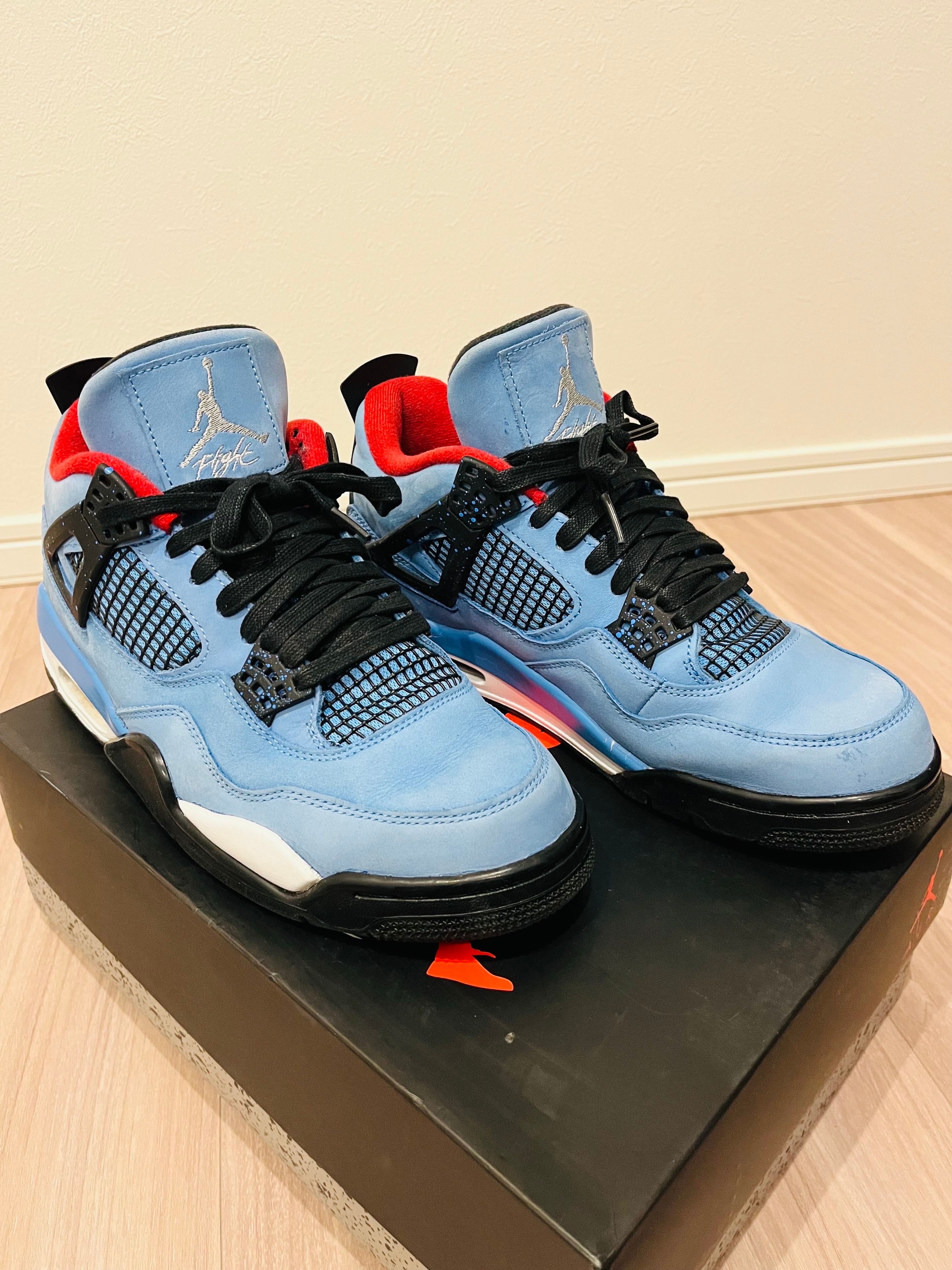 Travis Scott × Nike Air Jordan 4 Retro Cactus Jack "University Blue"