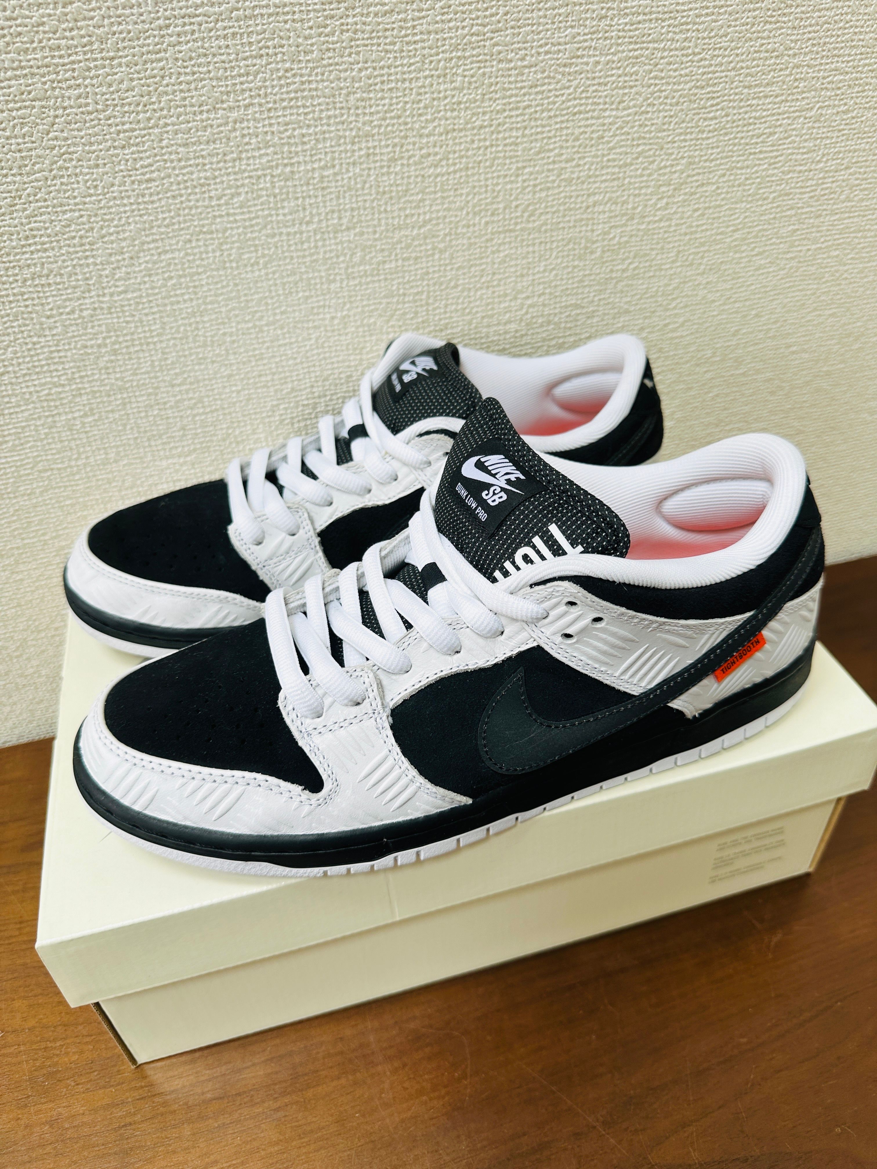 TIGHTBOOTH × Nike SB Dunk Low Pro QS "Black and White"
