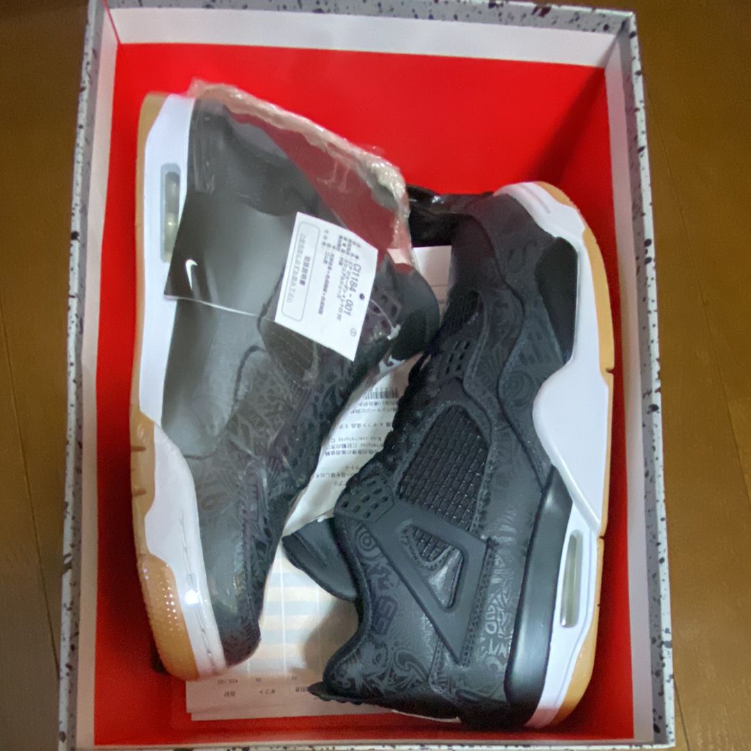 Nike Air Jordan 4 Retro "Laser Black/Gum"