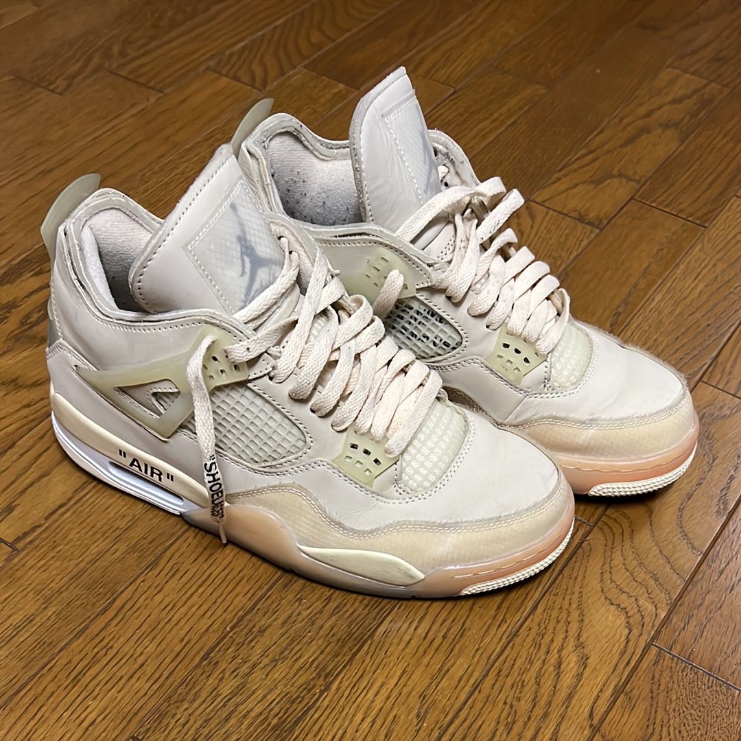 Off-White × Nike Women's Air Jordan 4 SP "Sail"