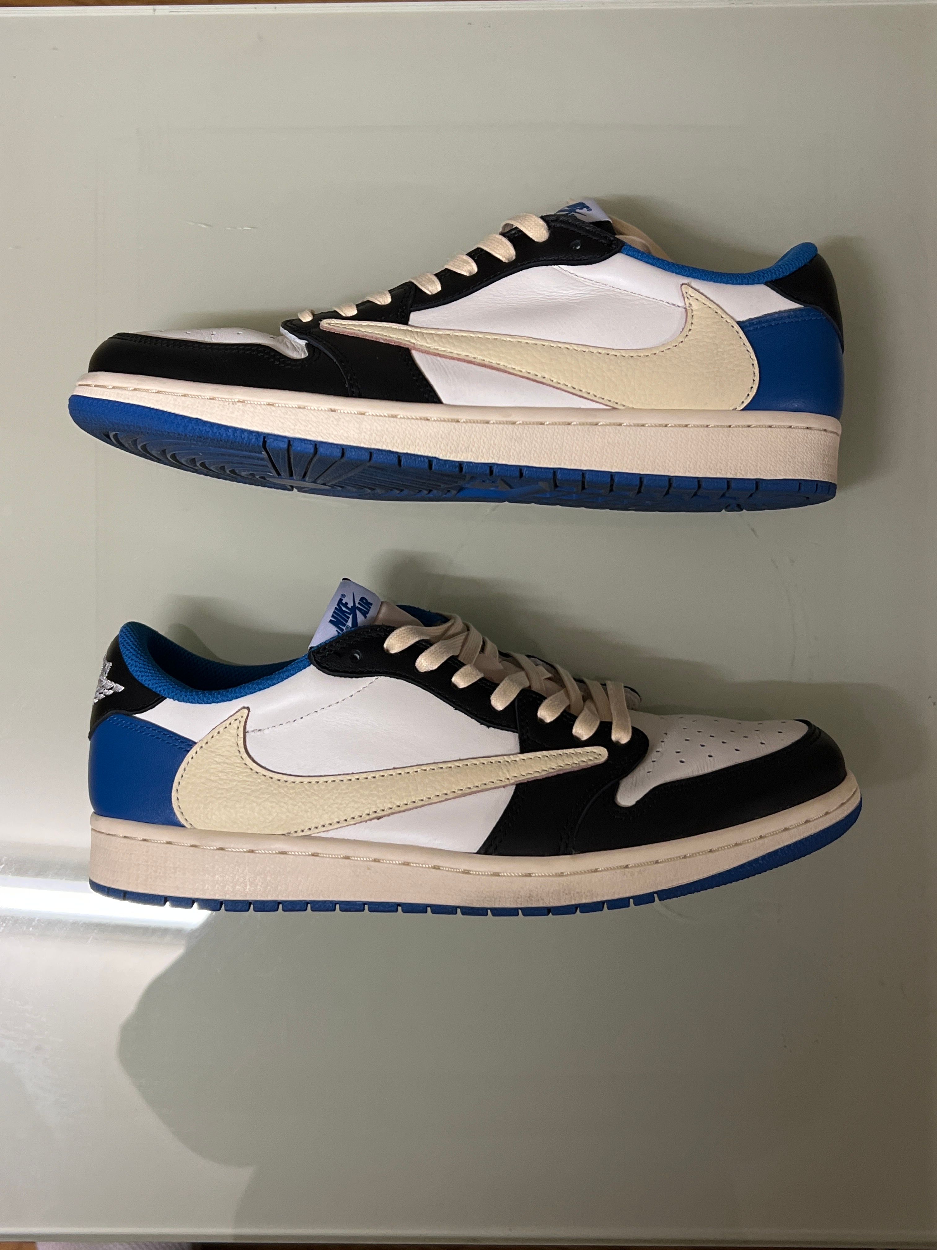 Travis Scott × fragment design × Nike Air Jordan 1 Low OG SP "Military Blue"