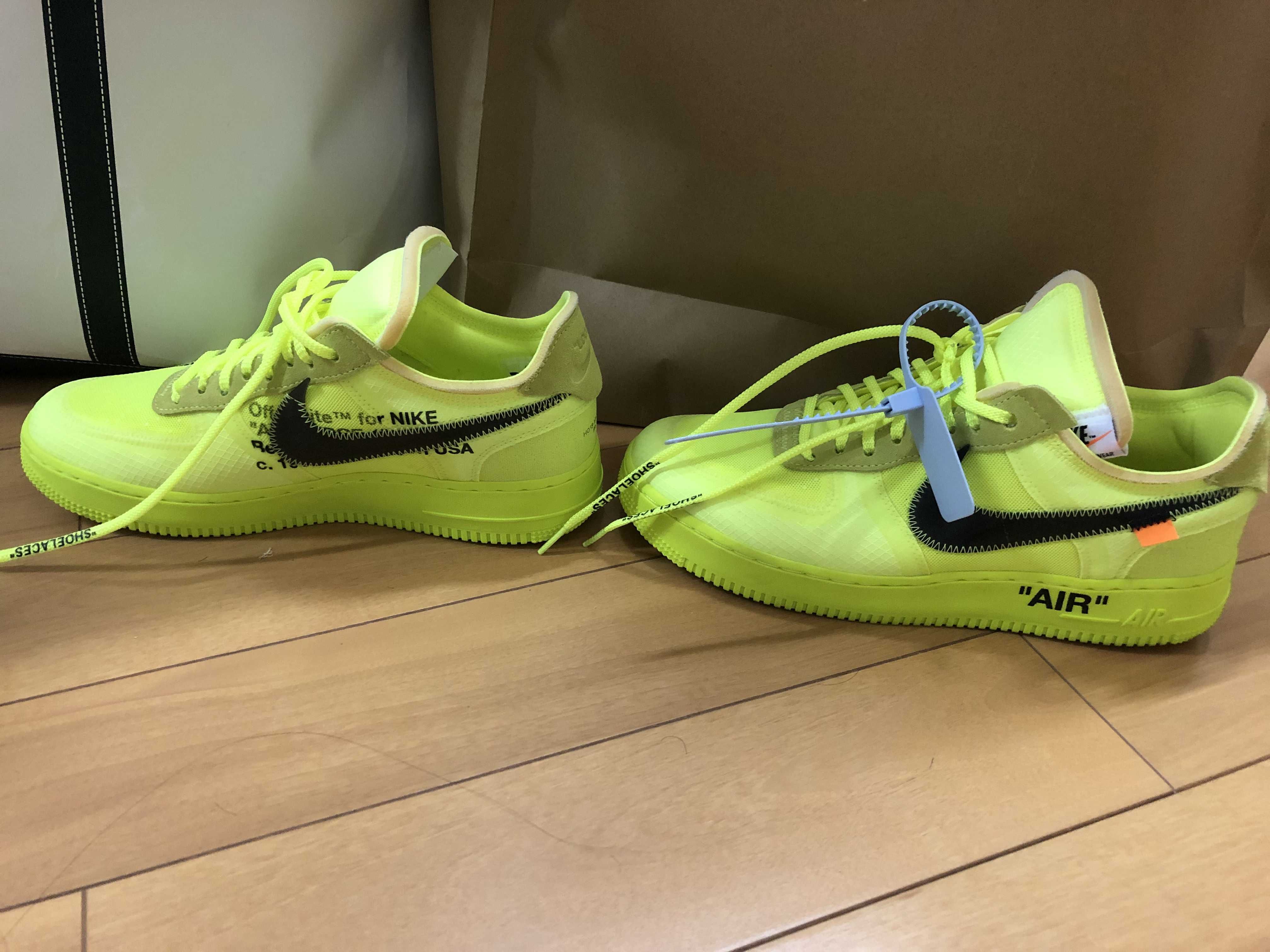 Off-White × Nike Air Force 1 Low "Volt"