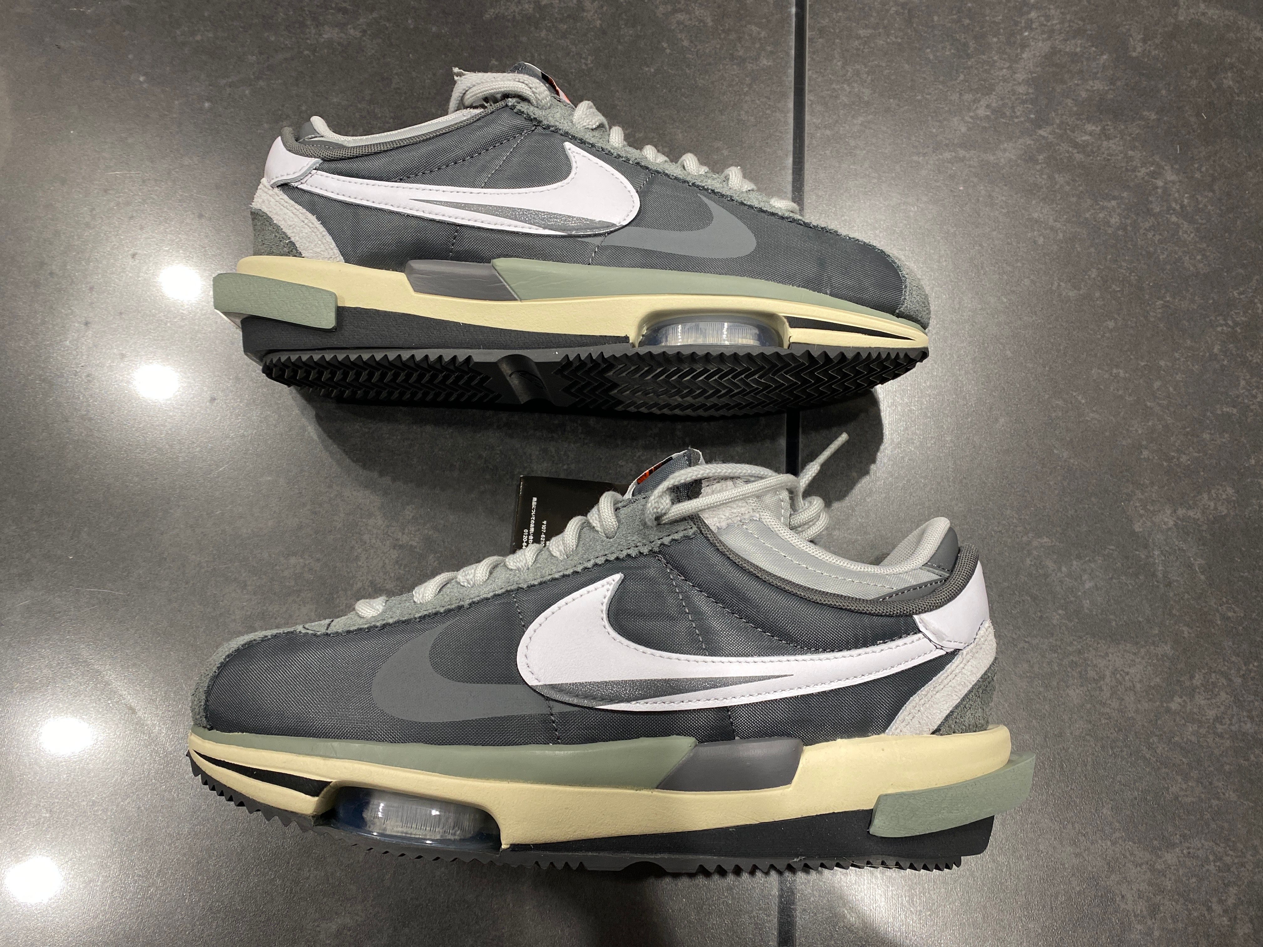 sacai × Nike Zoom Cortez "Iron Grey"