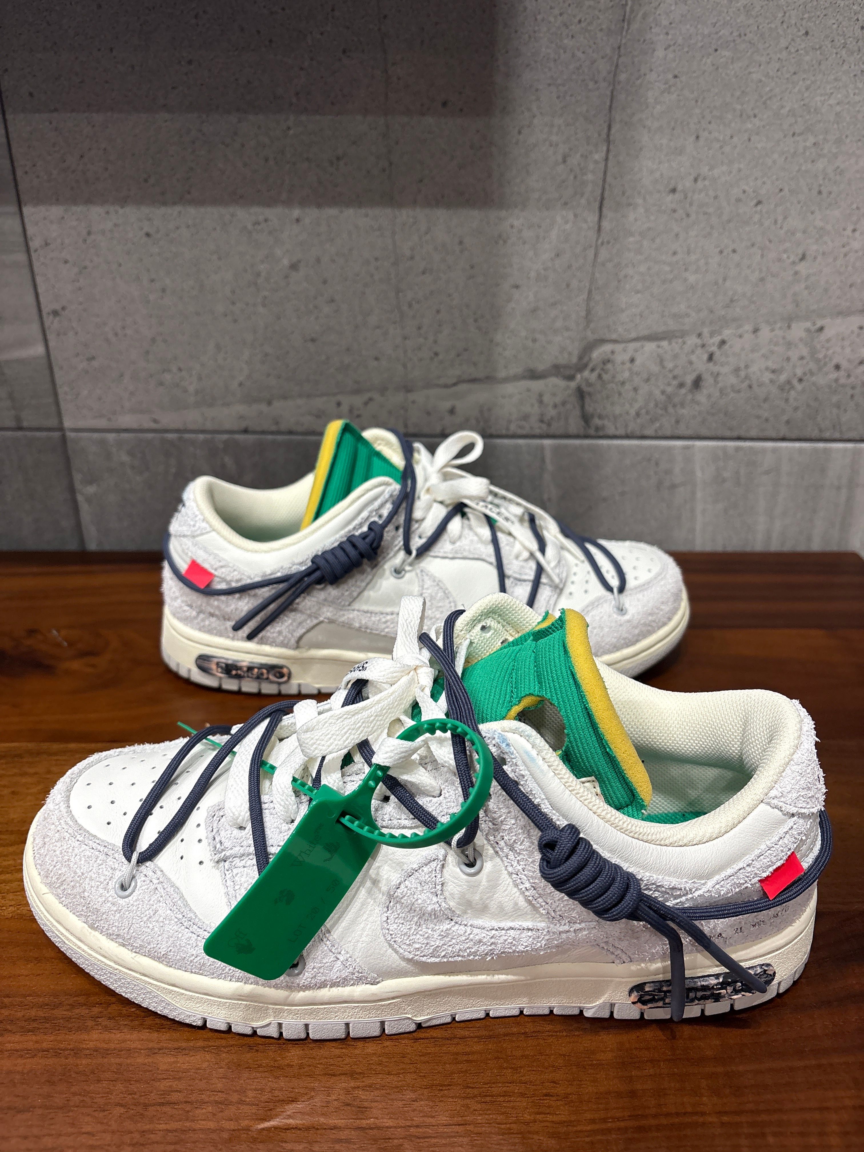 Off-White × Nike Dunk Low "Sail/Neutral Grey/Gridiron"