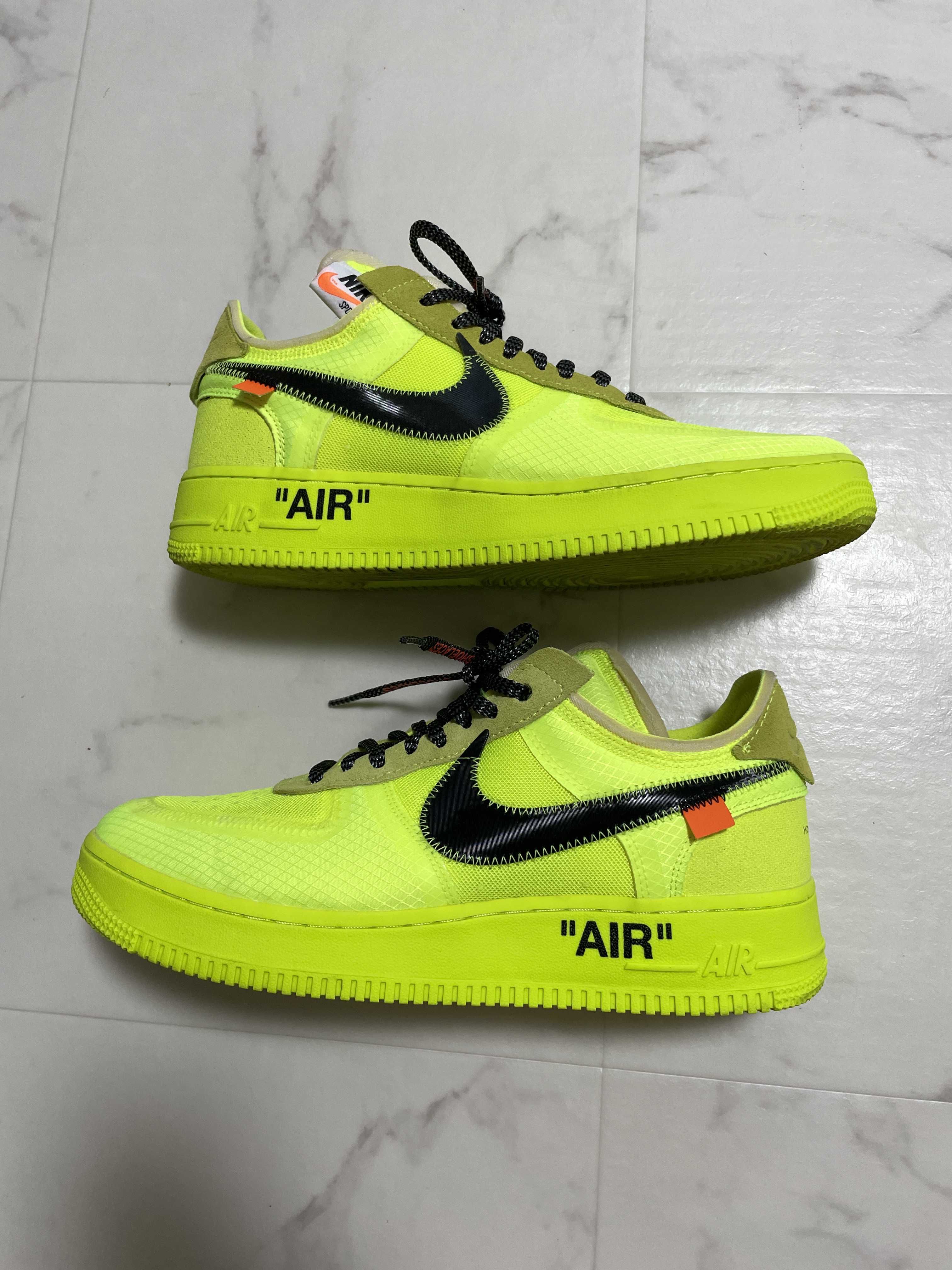 Off-White × Nike Air Force 1 Low "Volt"