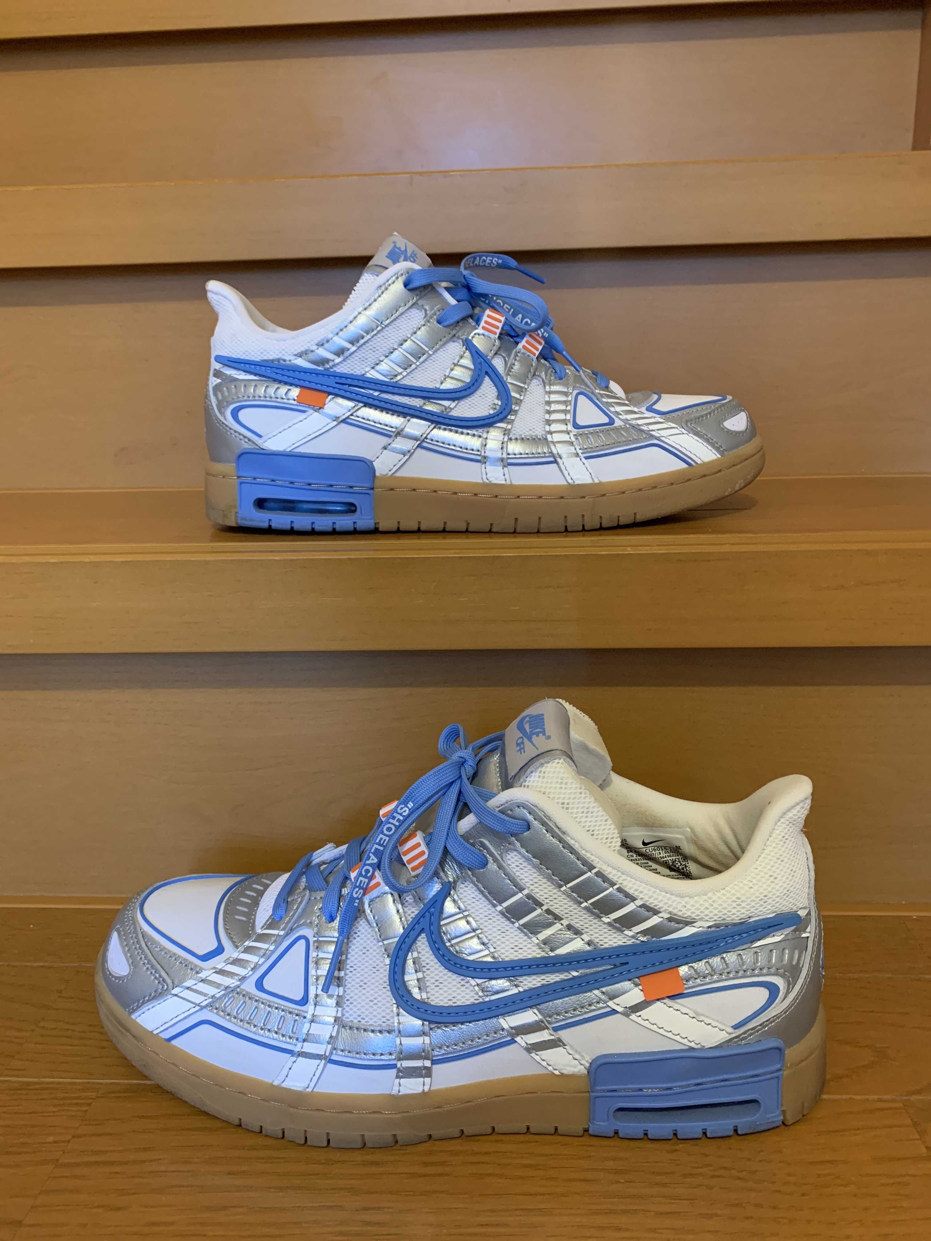 Off-White × Nike Air Rubber Dunk "White/University Blue" 