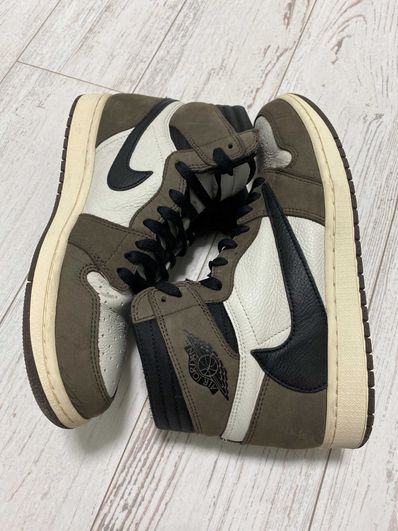 Travis Scott × Nike Air Jordan 1 Retro High OG TS SP "Sail/Dark Mocha"