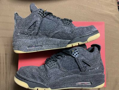 Nike × Levi's Air Jordan 4 "Black Denim" (Tag: LEVIS®)
