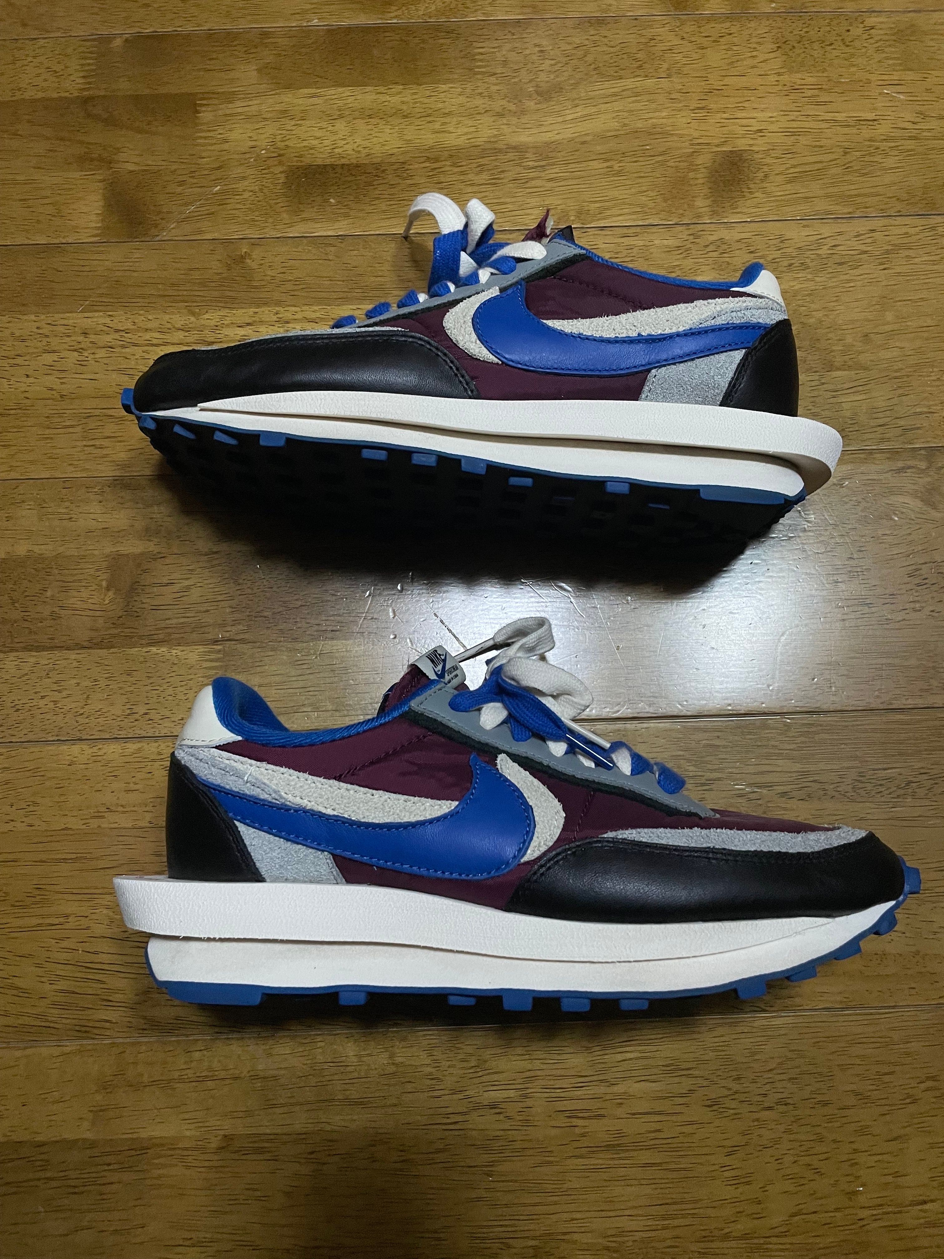 UNDERCOVER × sacai × Nike LD Waffle "Night Maroon/Pale Ivory-Ground Grey-Team Royal"