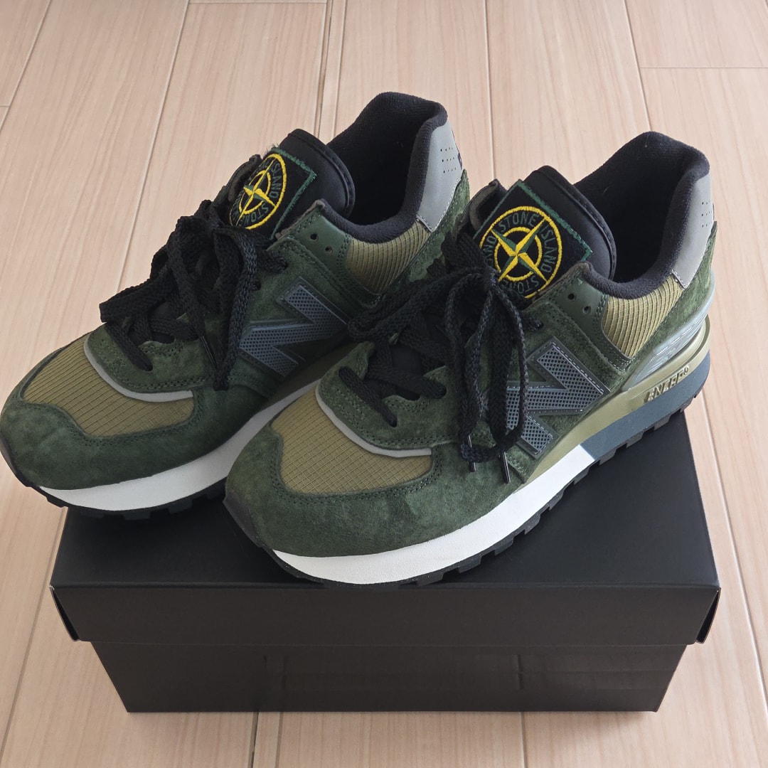 Stone Island × New Balance 574 Legacy "Dark Green"