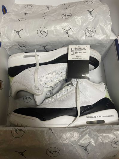 Fragment × Nike Air Jordan 3 "White/Black"
