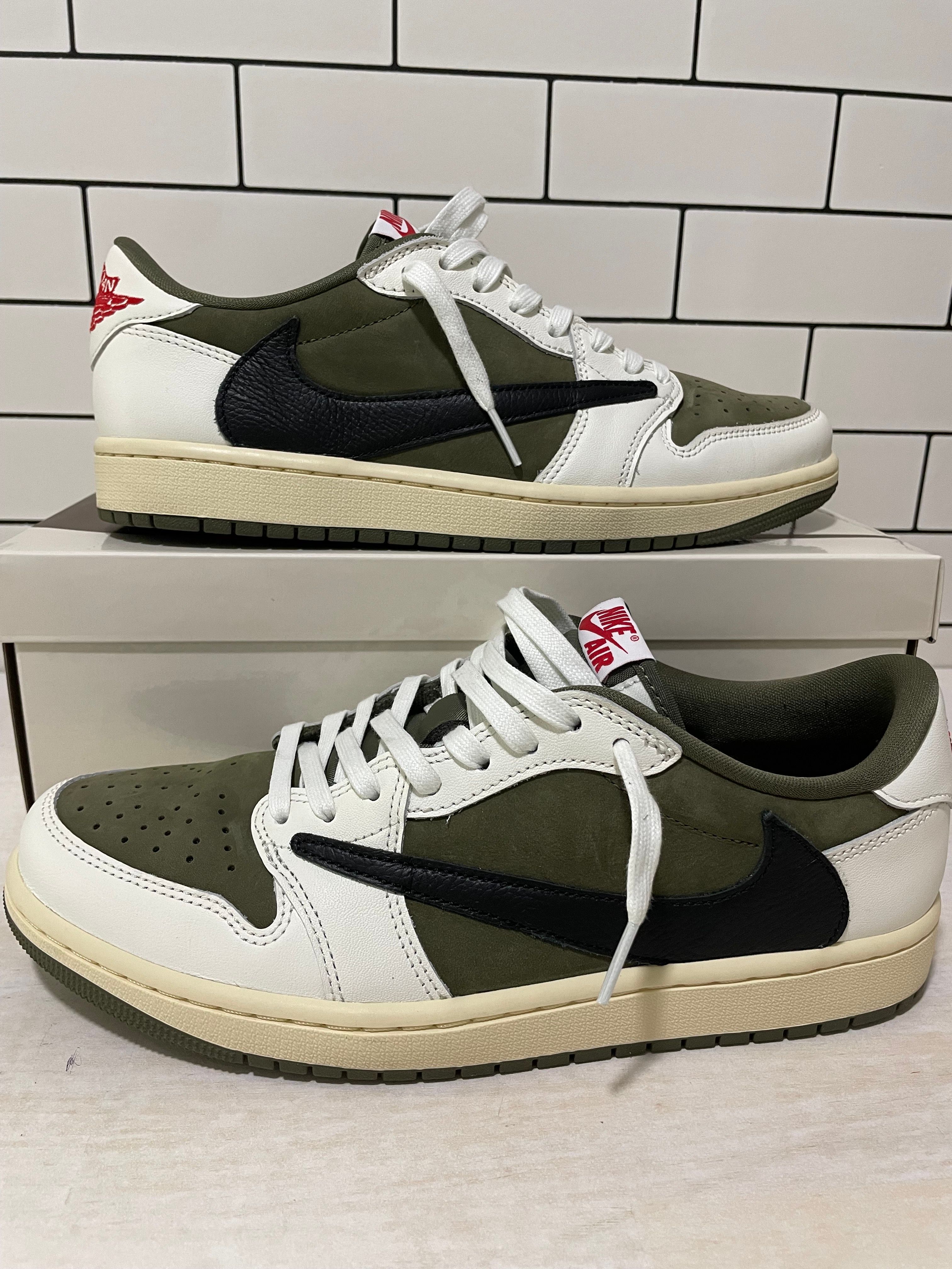 Travis Scott × Nike Air Jordan 1 Low OG SP "Reverse Olive"
