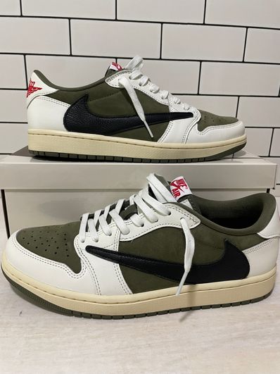 Travis Scott × Nike Air Jordan 1 Low OG SP "Reverse Olive"