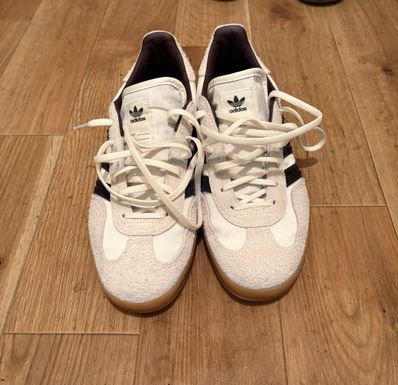 Hikari Shibata × adidas Gazelle Indoor "Core White/Night Grey/Cream White"