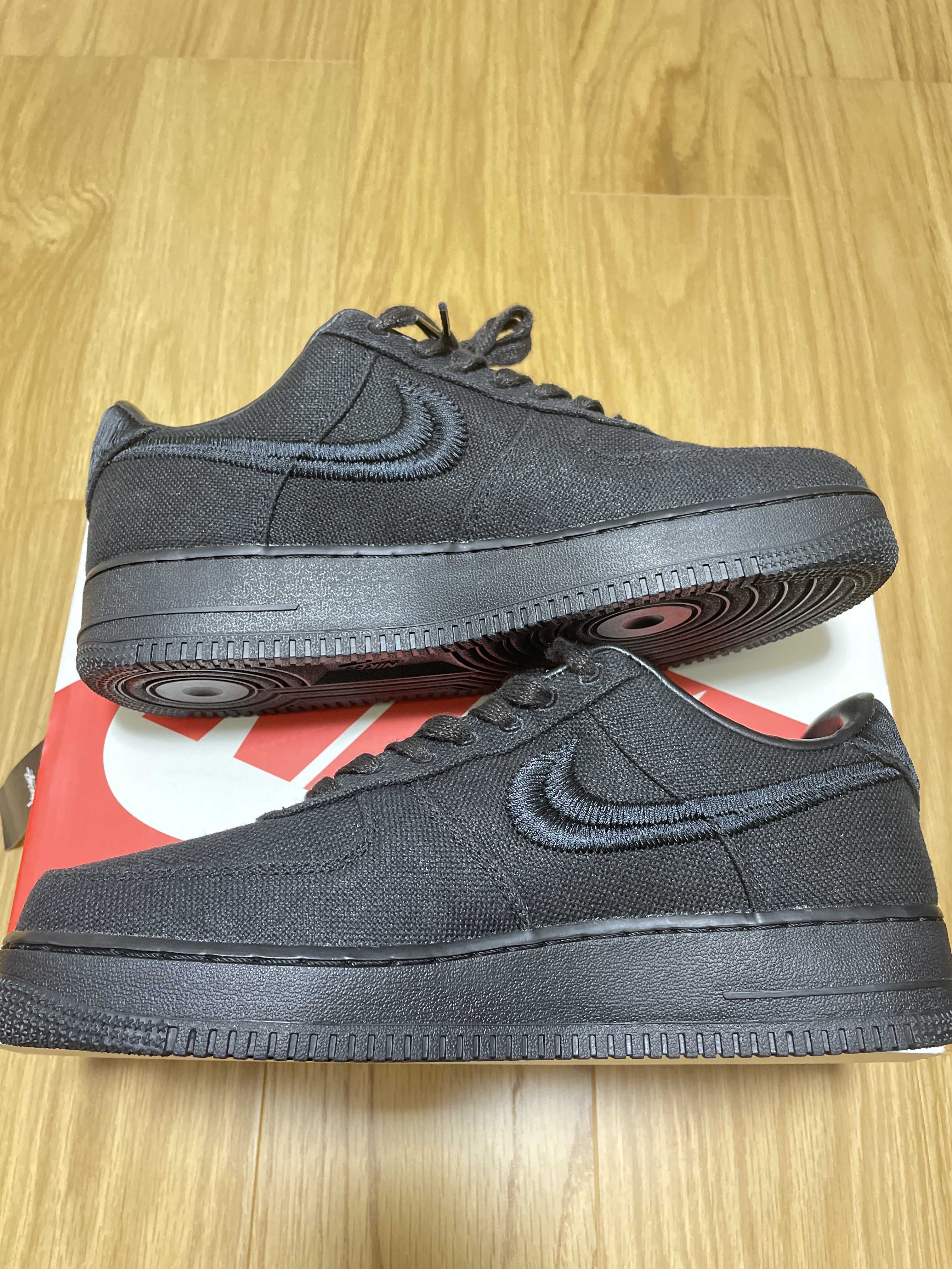 Stussy × Nike Air Force 1 Low "Triple Black"