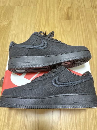 Stussy × Nike Air Force 1 Low "Triple Black"