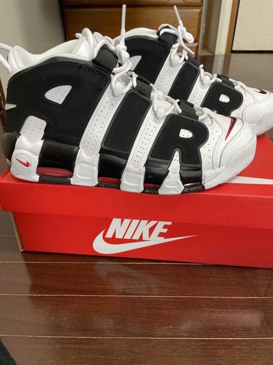 NIKE AIR MORE UPTEMPO "WHITE/BLACK/UNIVERSITY RED"(2020)