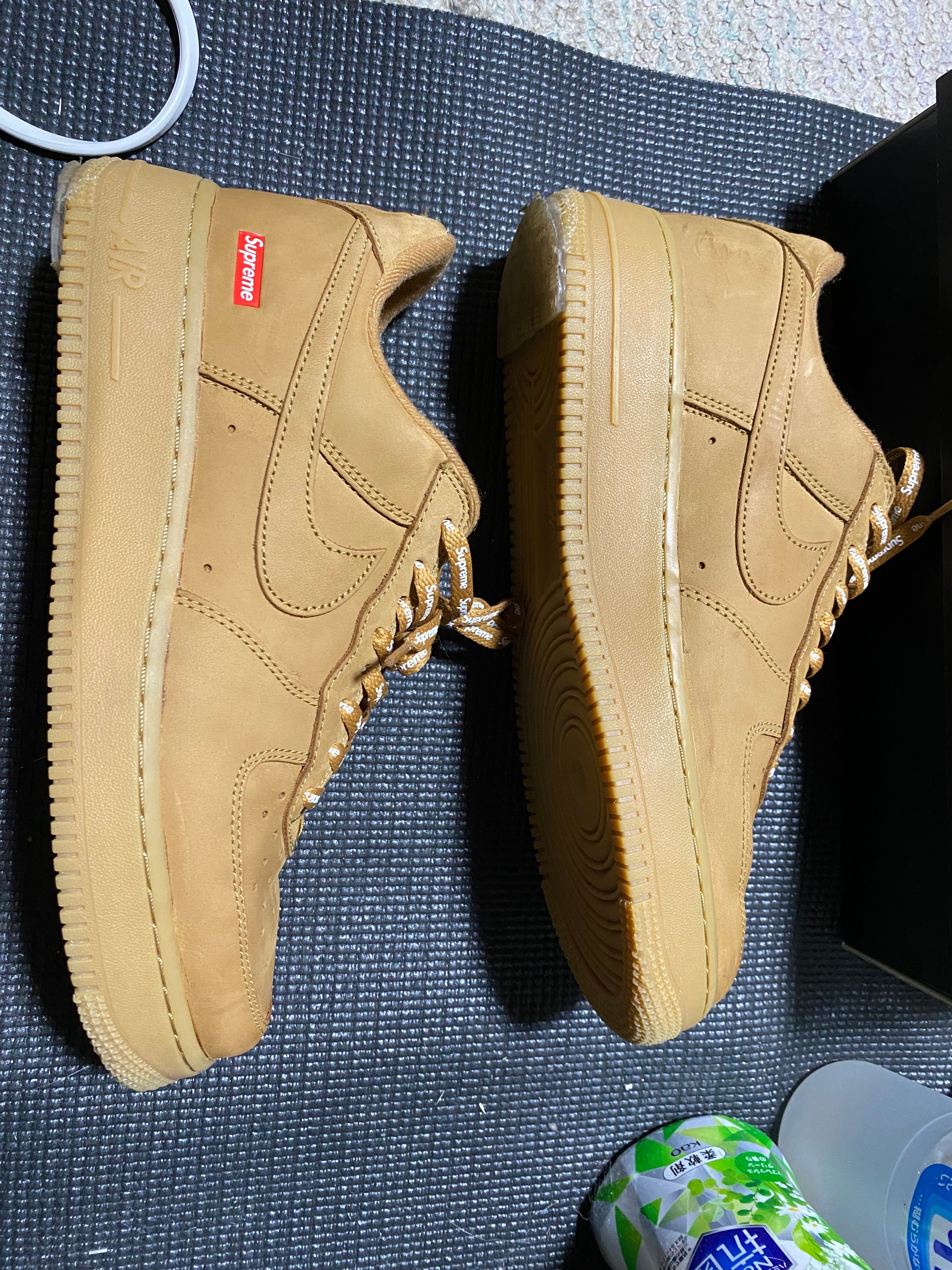 Supreme × Nike Air Force 1 Low "Flax/Wheat"