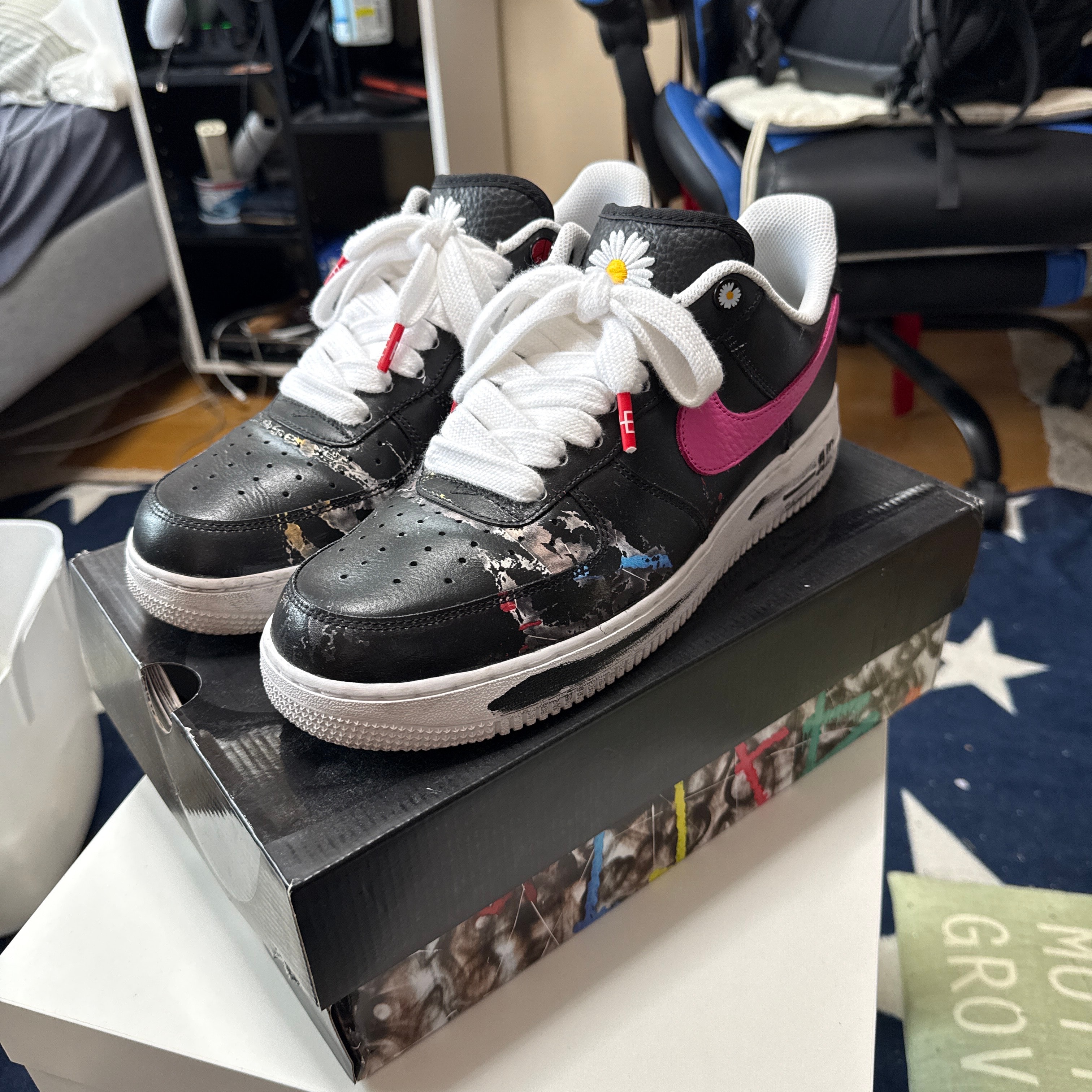 PEACEMINUSONE × Nike Air Force 1 Low '07 Para-Noise 3.0 "Black and Multi-Color" / G-DRAGON