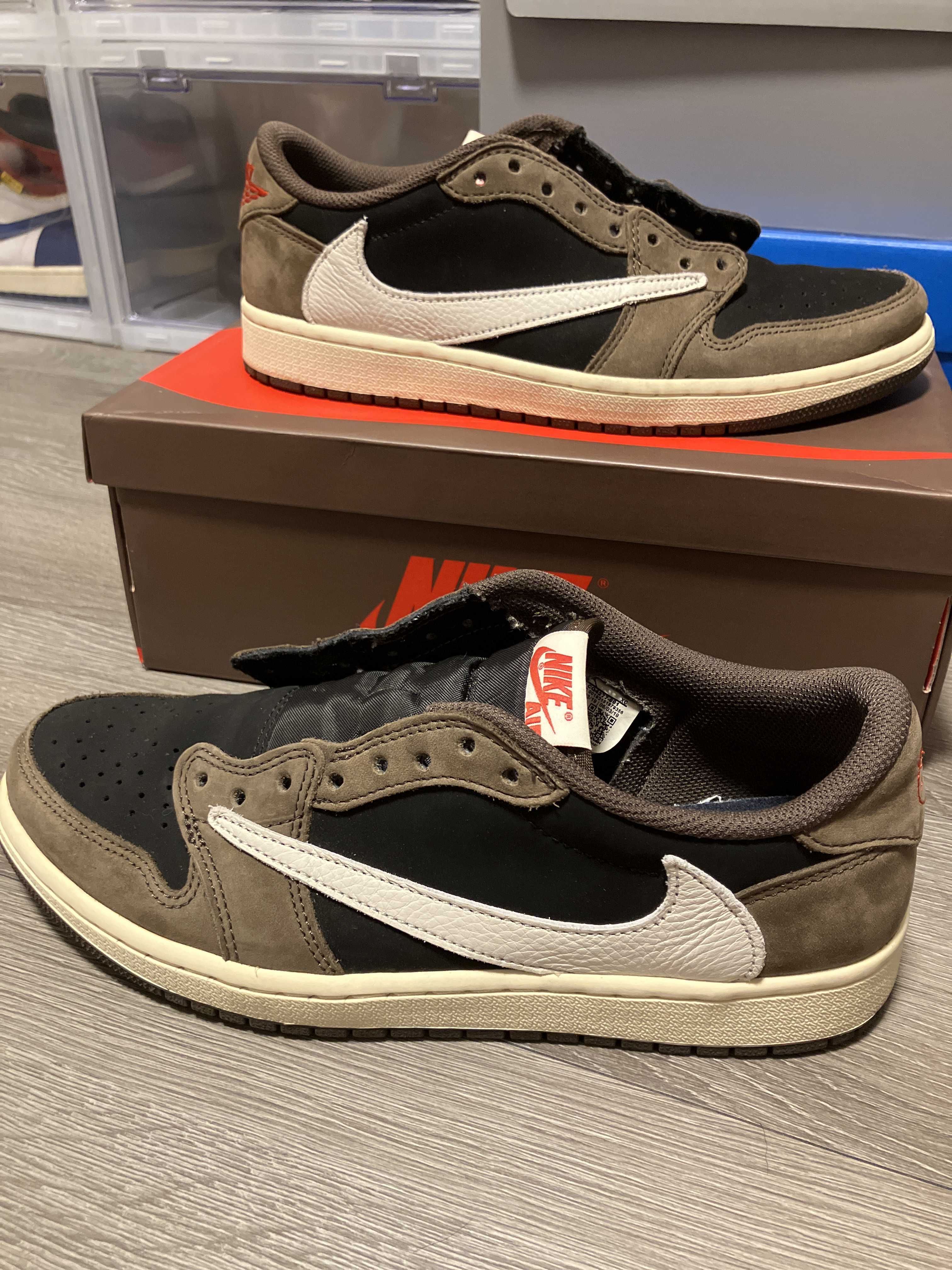 Travis Scott × Nike Air Jordan 1 Low OG SP-T "Black/Dark Mocha"