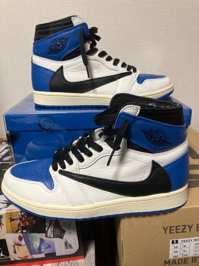 Travis Scott × fragment design × Nike Air Jordan 1 Retro High OG SP "Military Blue"