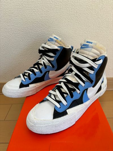 sacai × NIKE BLAZER MID "BLACK / BLUE"